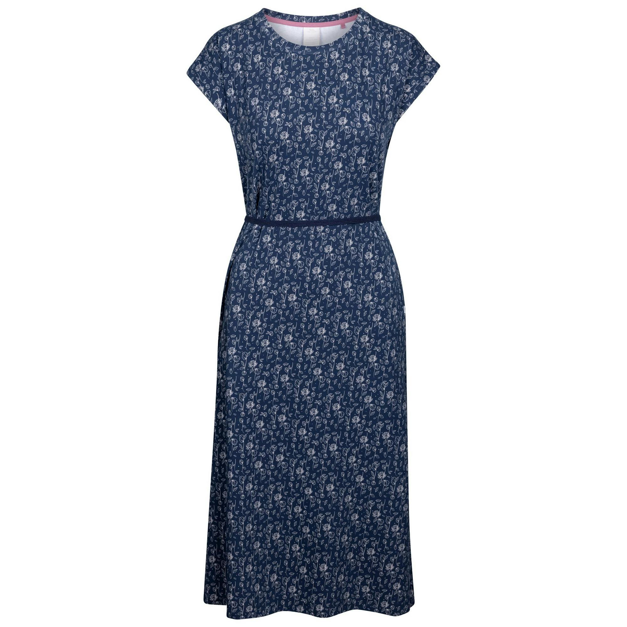 Trespass Women's / Portia Flower Casual Dress - Navy - Navy - S - 95% Polyester/5% Elastane