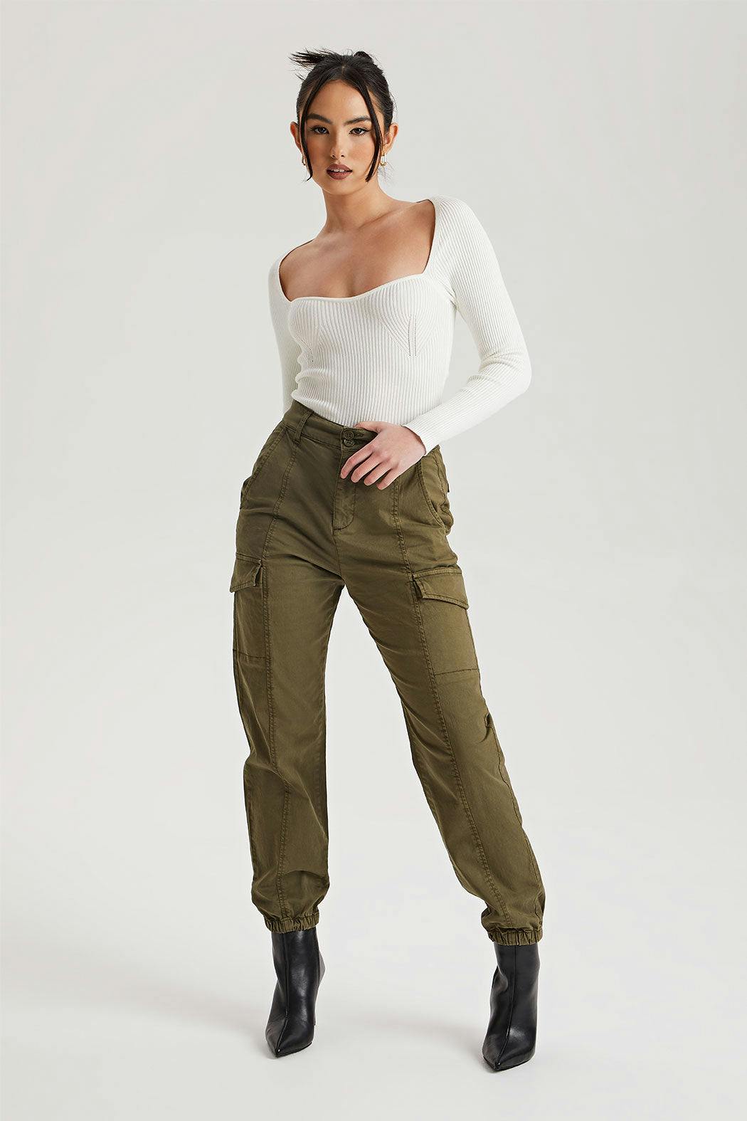 Urban Bliss Cuffed Cargo Pants - 6