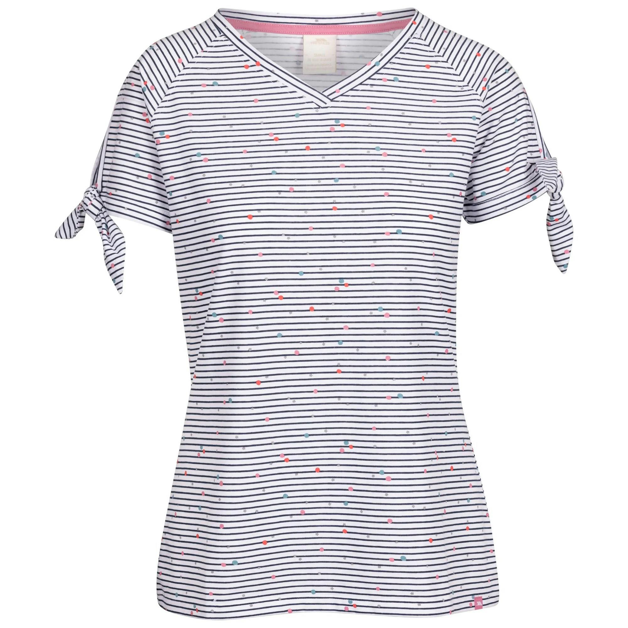 Trespass Women's Fernie Striped V Neck Top - Navy - S - Navy - 100% Mixed
