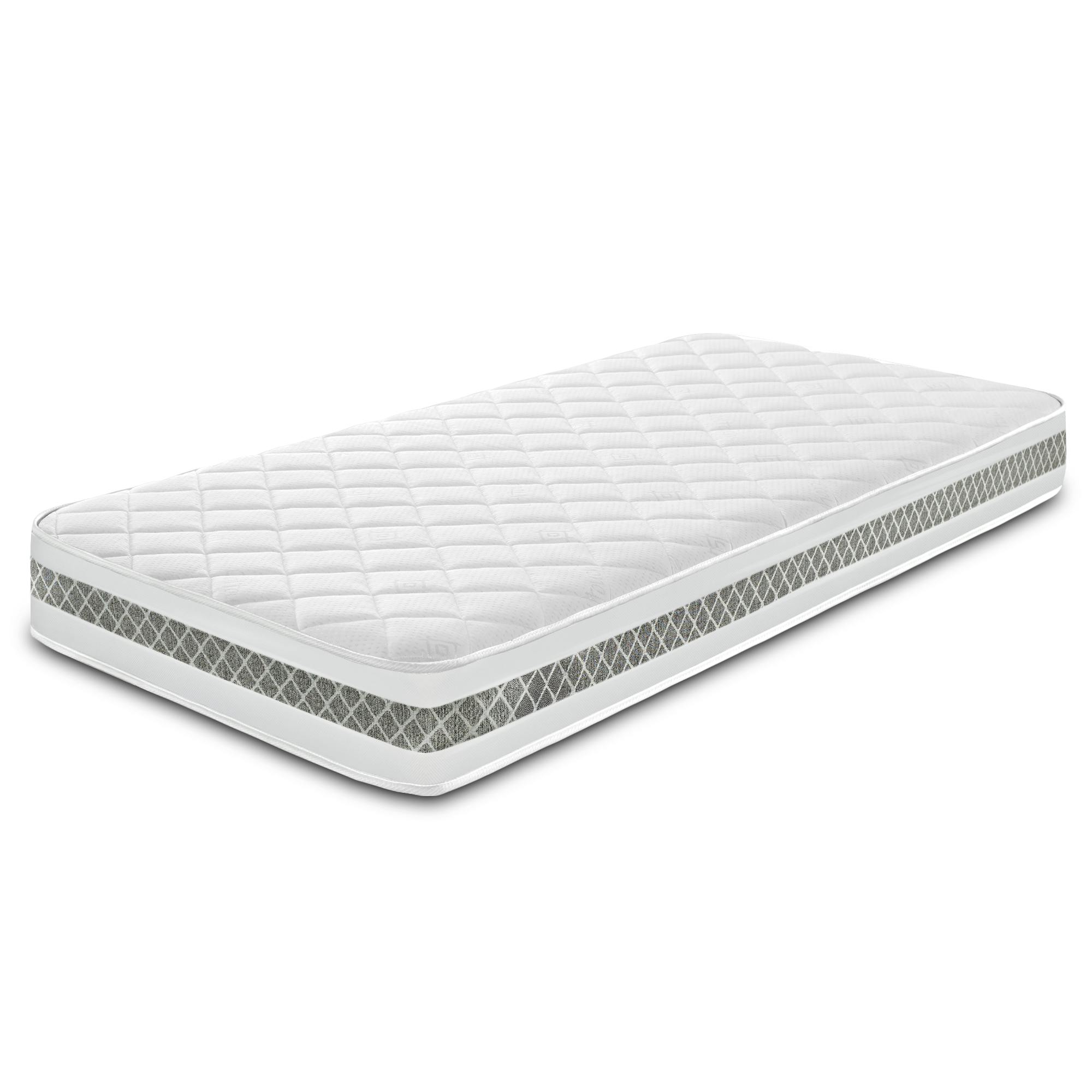 Rackhams White Diamond 3D Memory Foam And Spring Hybrid Mattress Breathable Cooltouch Surface - Mattress - Shorty Mattress (75Cm X 175Cm)