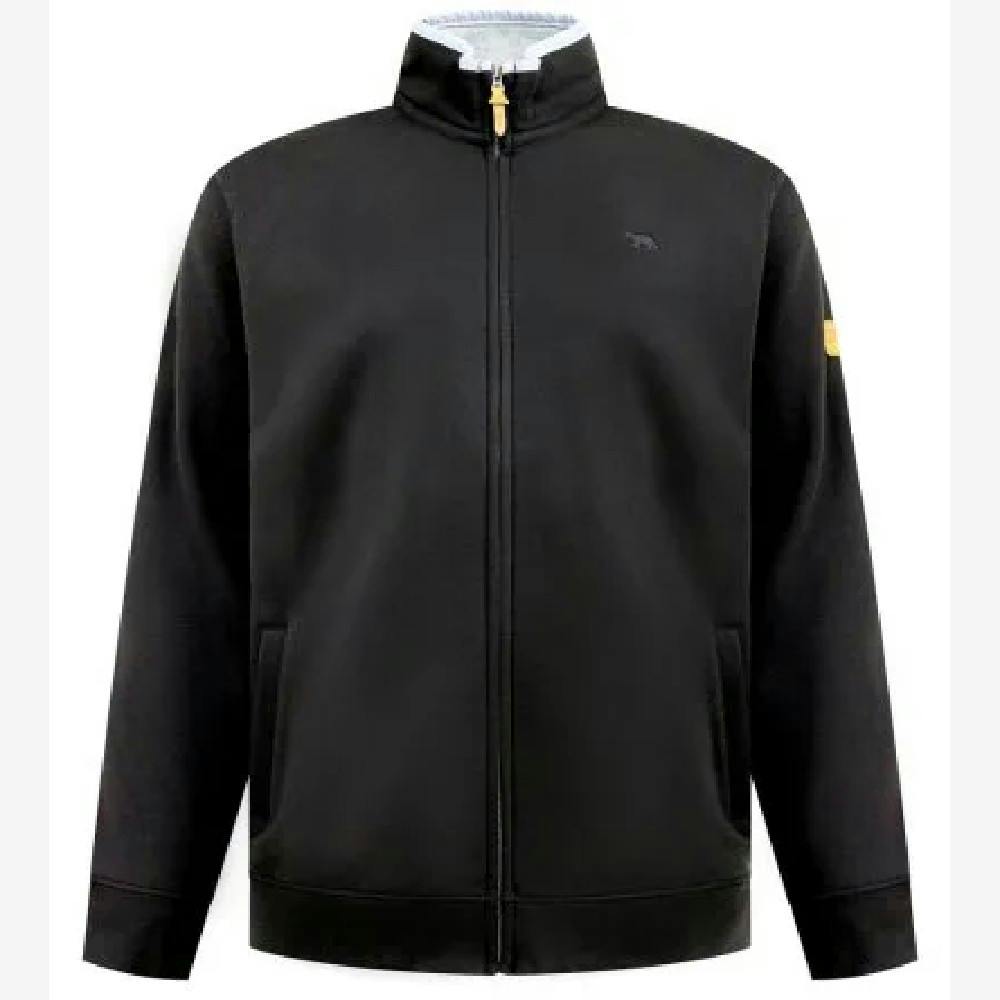 Duke Men's Black D555 Johnson Embroidered Logo Kingsize Fleece Jacket - 6XL - 60% Cotton/40% Polyester