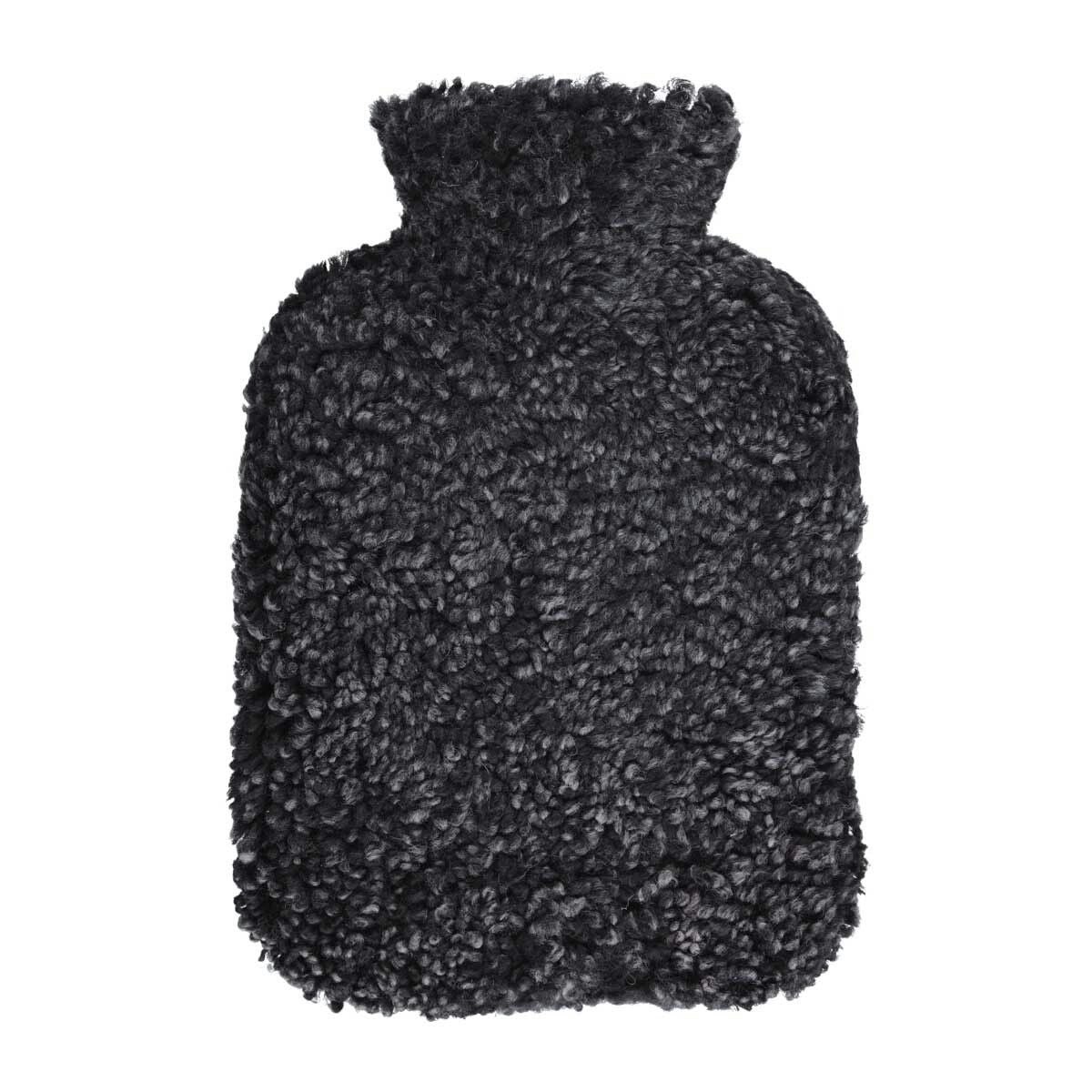 Natures Collection Anthracite Sheepskin Hot Water Bottle