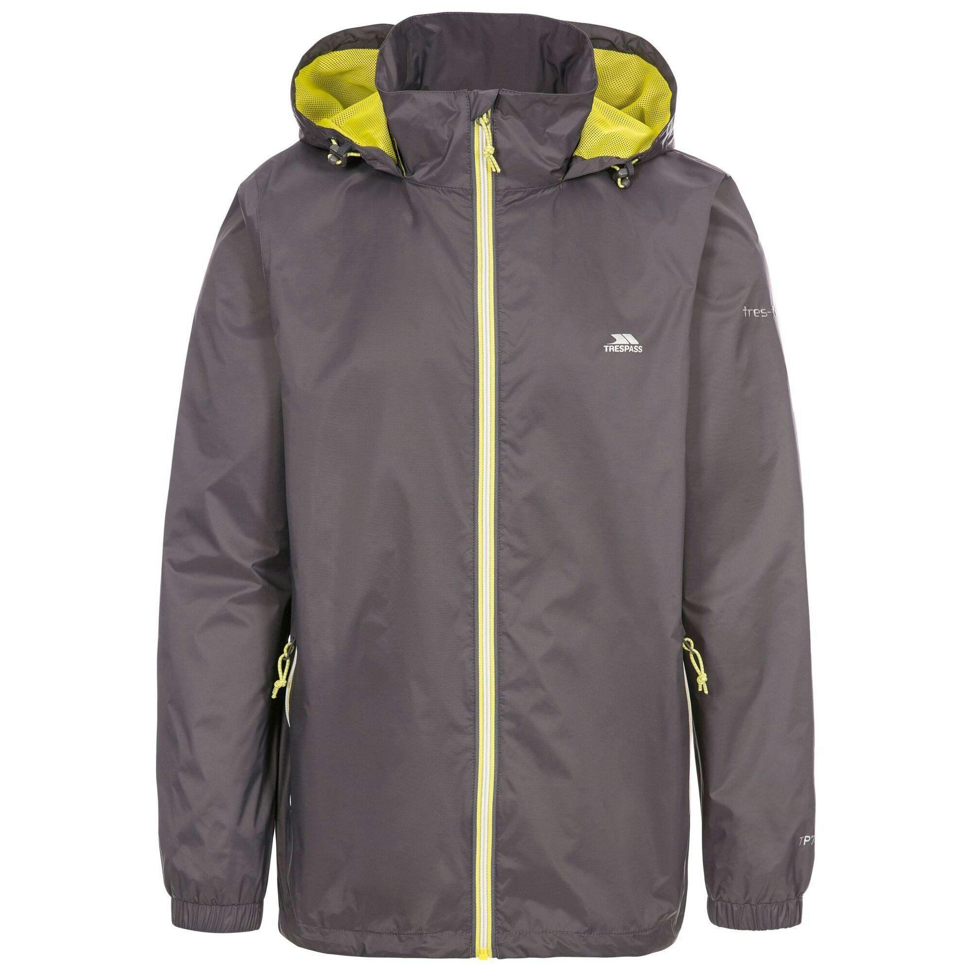 Trespass Men's Briar Waterproof Jacket - Carbon - M - Carbon - 100% Polyester