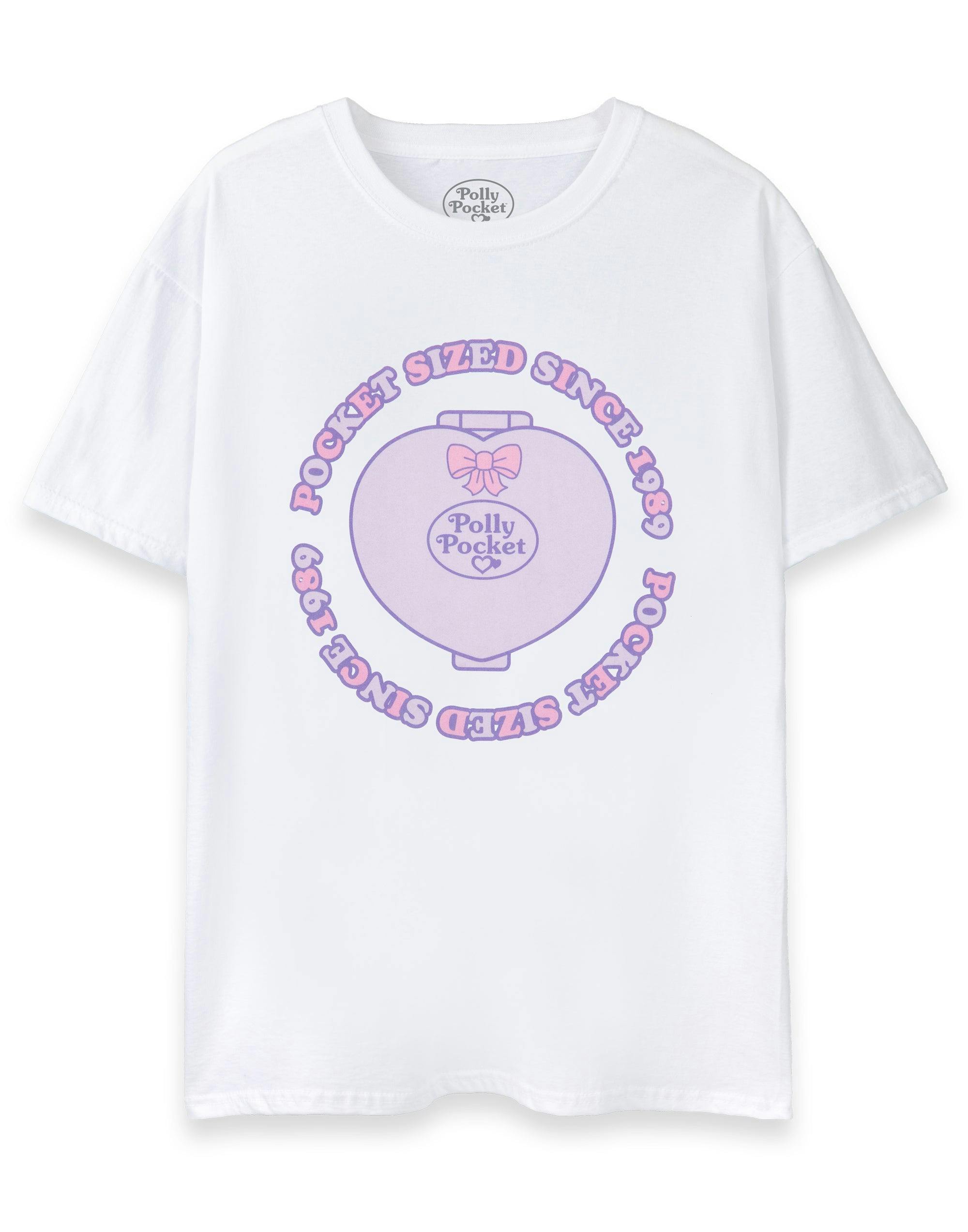 Vanilla Underground Women's White Polly Pocket Pocket Sized Short Sleeved T-Shirt - XXX-Large