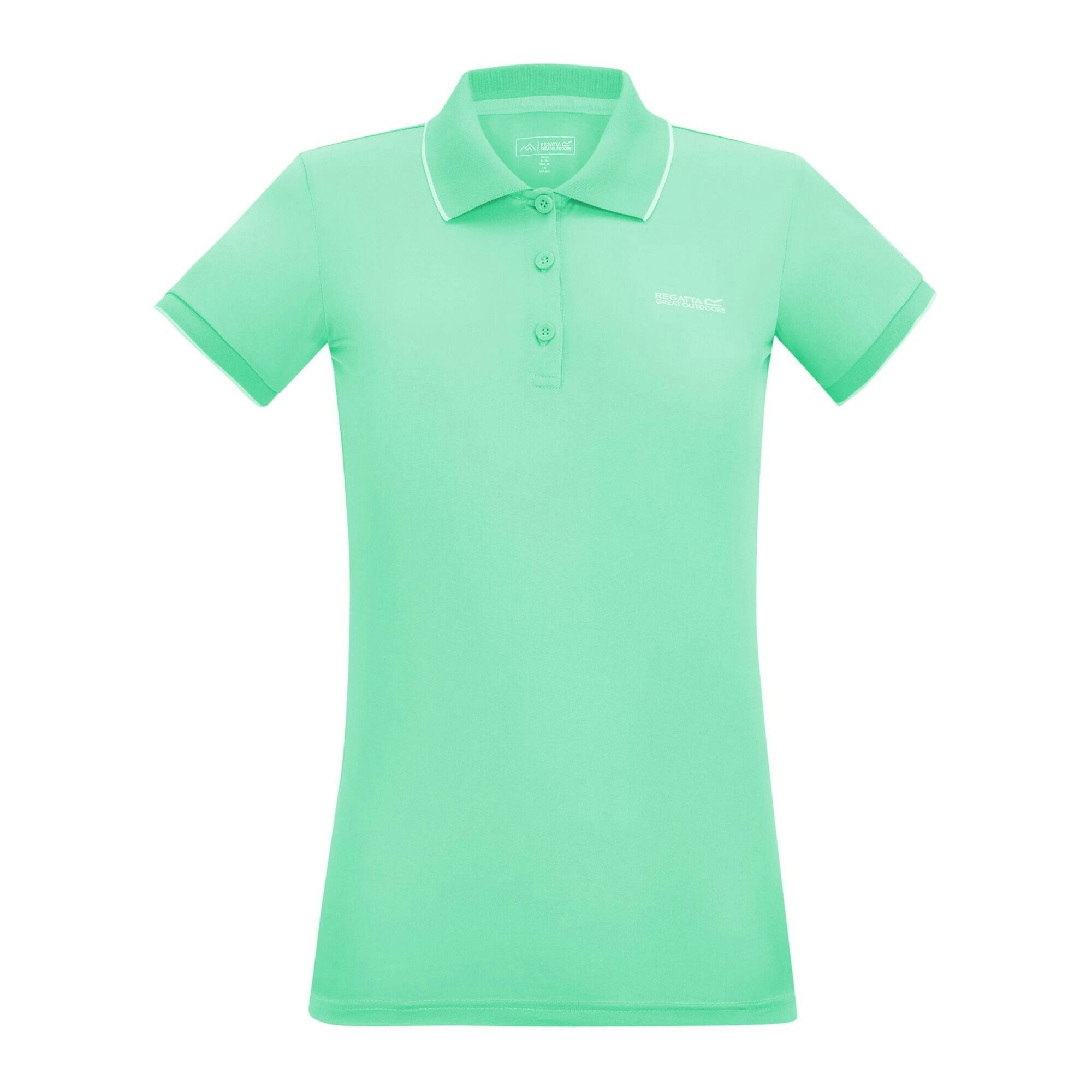 Regatta (12 Uk, Ice Green Solid) Womens/Ladies Remex Ii Polo Neck T-Shirt - Image 2