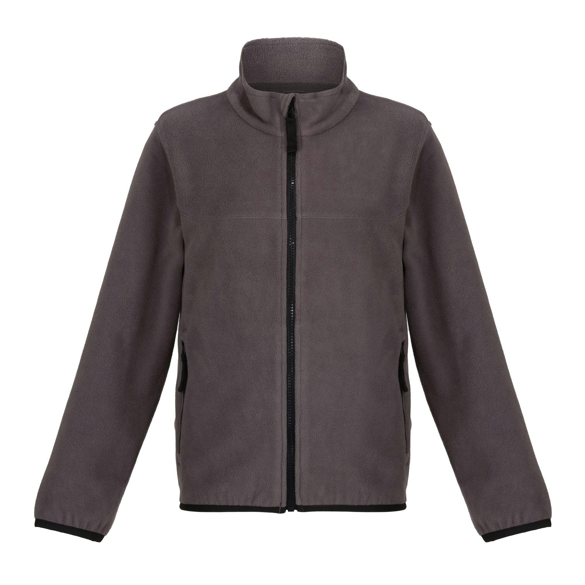 Regatta Grey Professional Kids Microfleece Full Zip Fleece Jacket - Seal - 34In - Seal - 100% Recycled Polyester