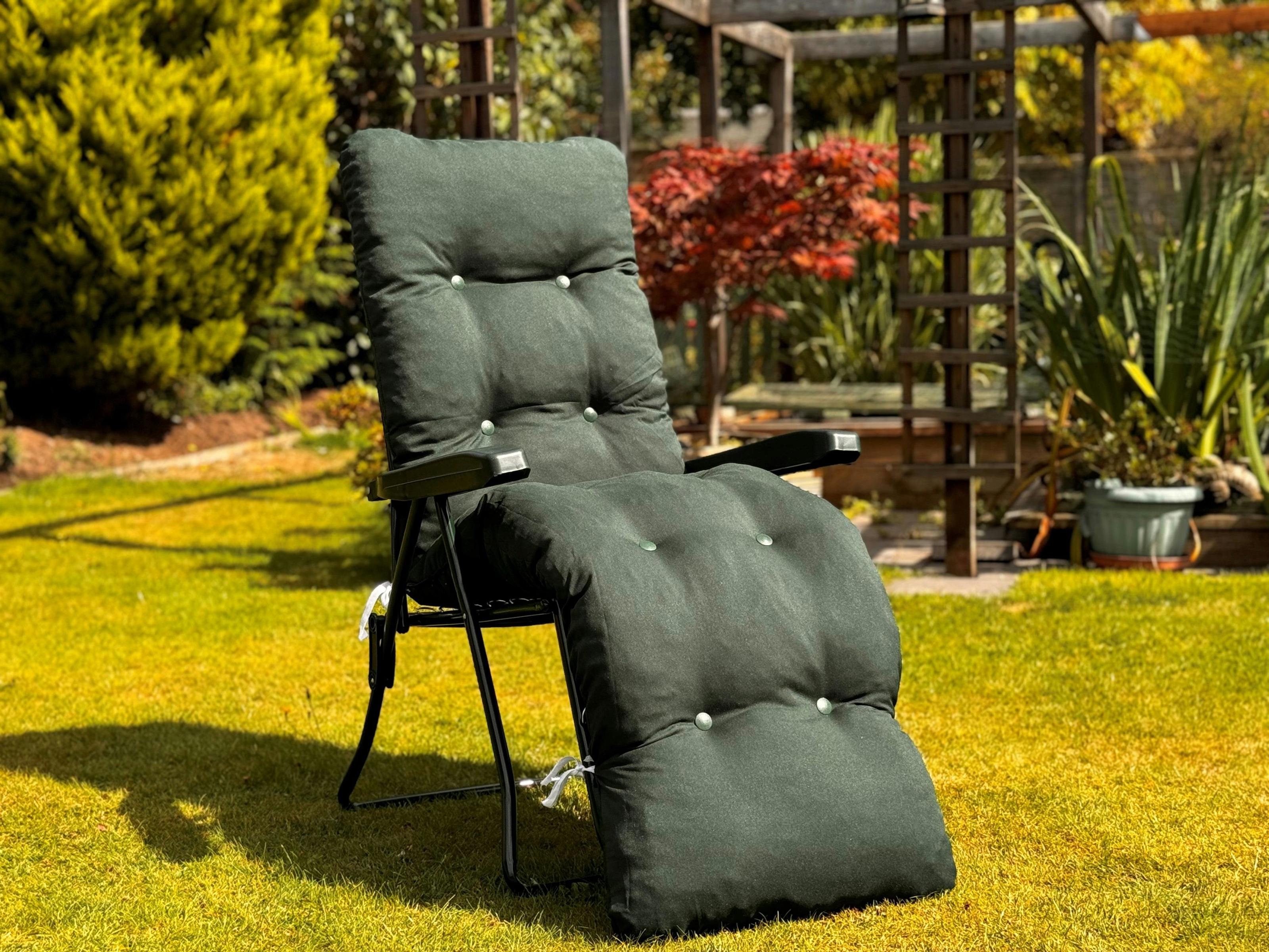 Glendale Green Garden Relaxer (Pattern Options Available) - Plain