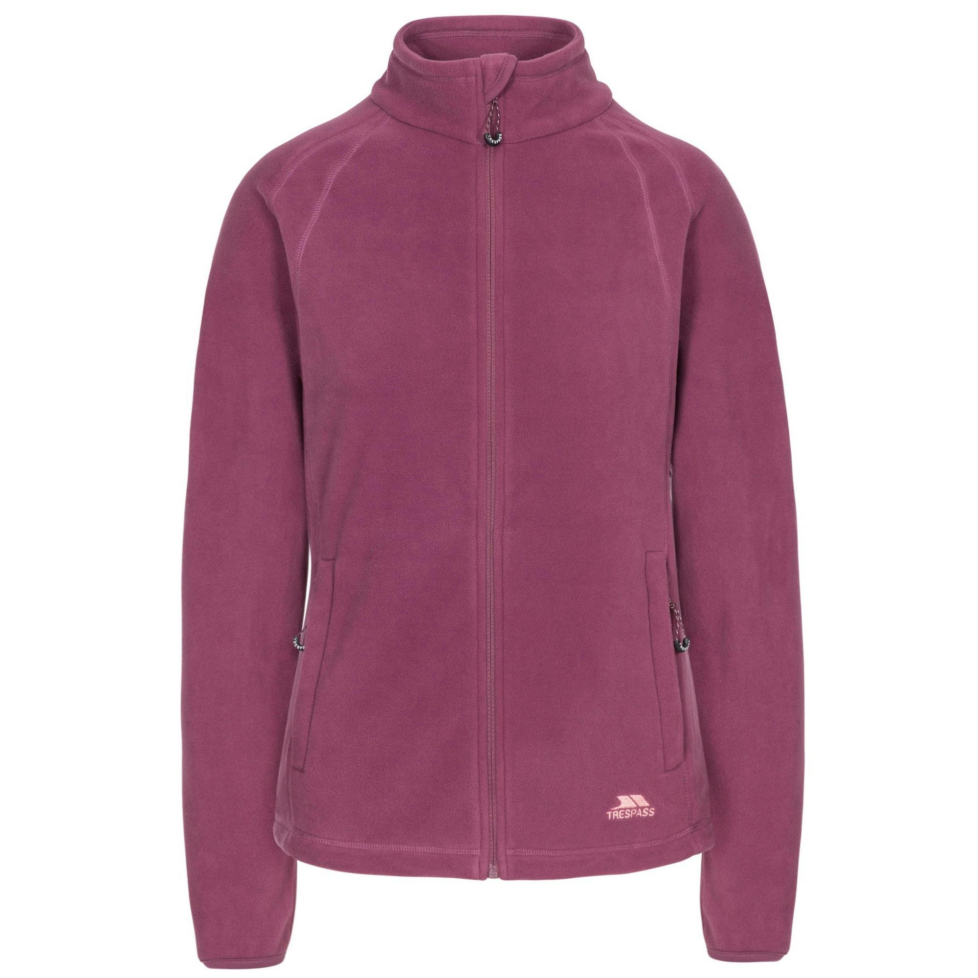 Trespass Women's Mauve Nonstop Fleece Jacket - L - 100% Polyester