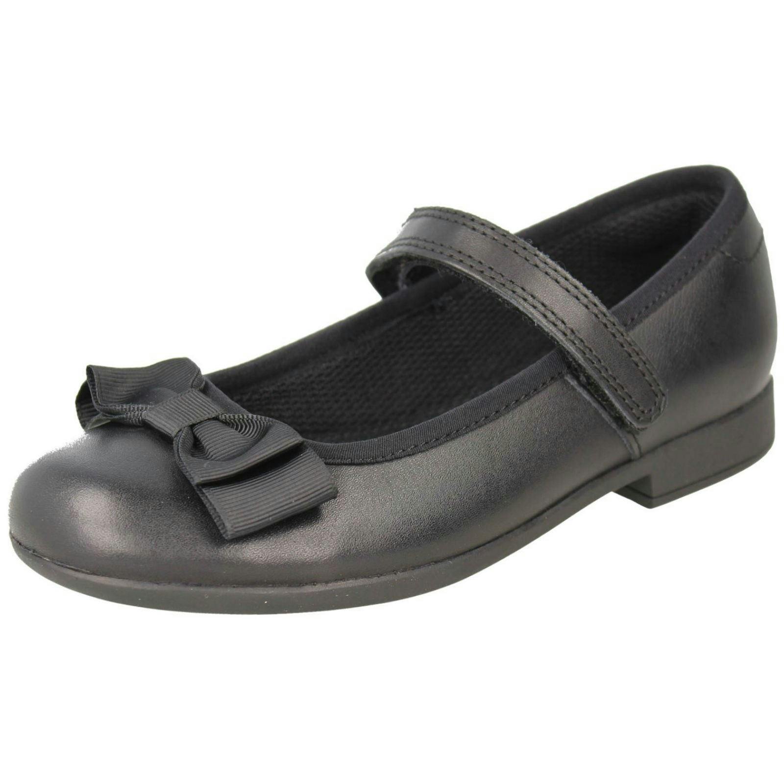 Clarks Girls Black Formal/School Shoes Scala Tap - Leather - Uk 10.5 Child - G
