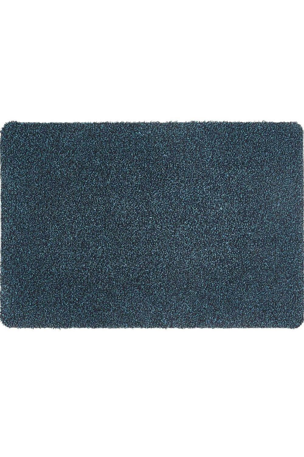 Rackhams Blue Eco-Friendly Washable Cotton Mats - 50X75 Cm