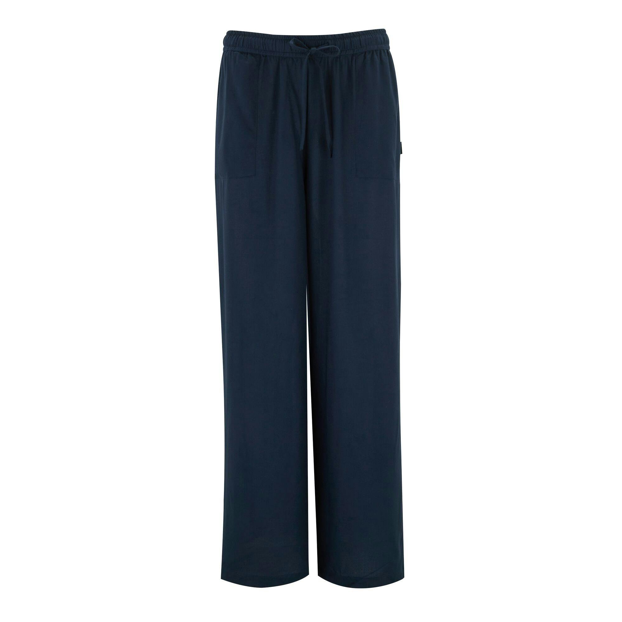 Regatta Women's Elbrie Plain Trousers - Navy - 8 Uk R - Navy - 100% Viscose