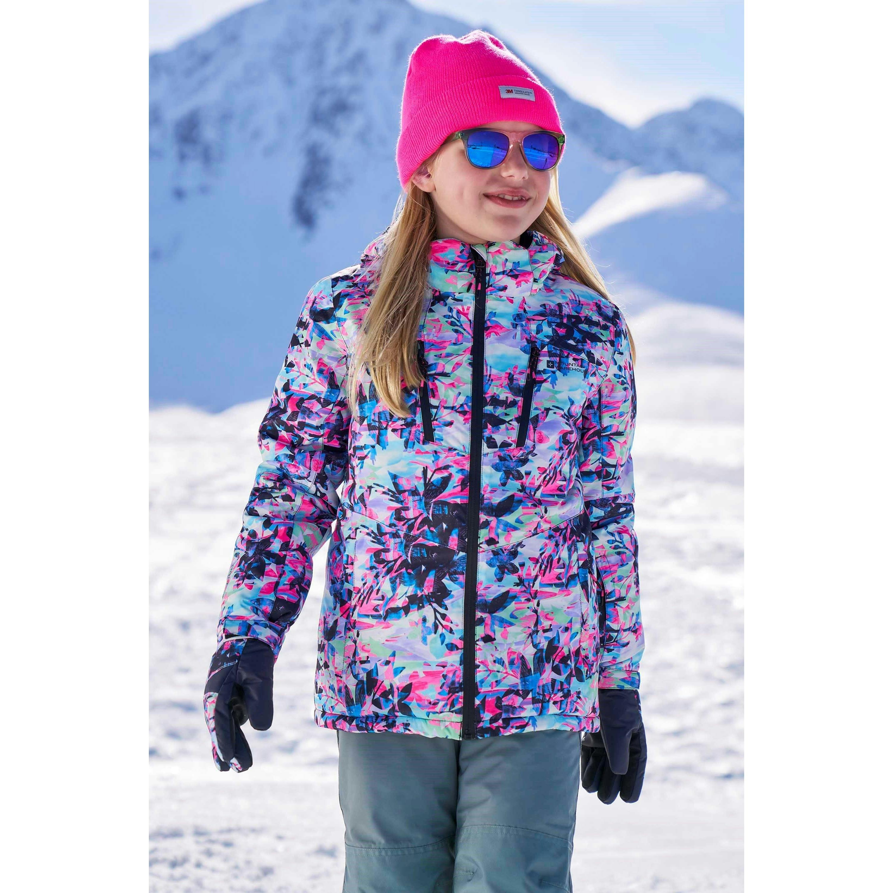 Mountain Warehouse Green Kids Waterproof Ski Jacket - Pale - 5-6 Years - Pale - 100% Polyester