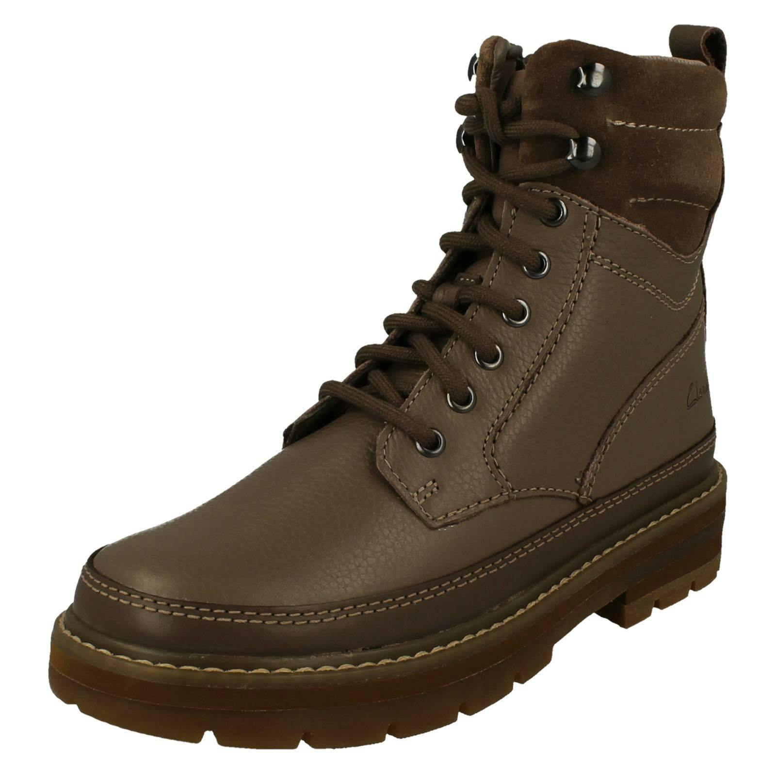Clarks Girls Stylish Dual Fastening Ankle Boots Prague Style - Pebble Combination - Uk 1.5 Child