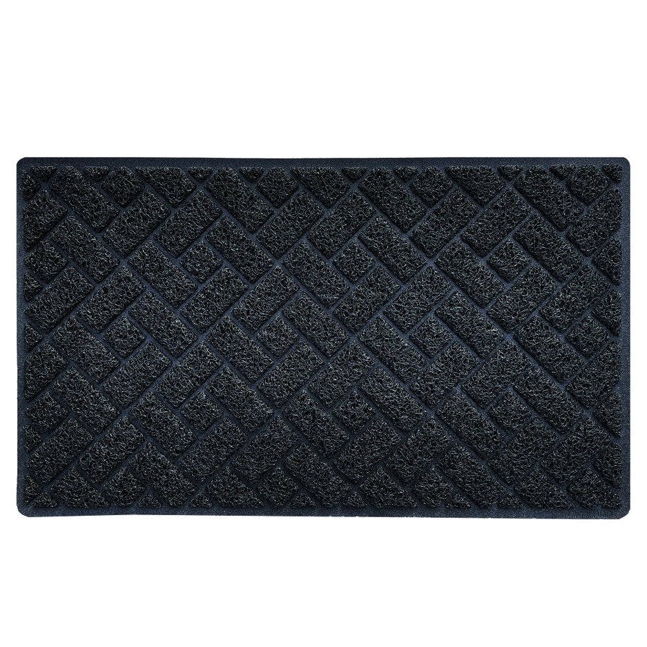Nicoman Black Diamond Doormat 75X44cm - With Backing (Indoor)