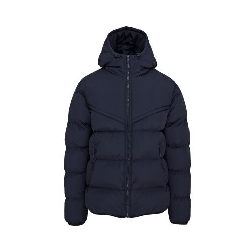 Xero Degrees Blue Kids' Chevron Puffer Jacket (Xo-Ch980y) - Navy - Youth Large