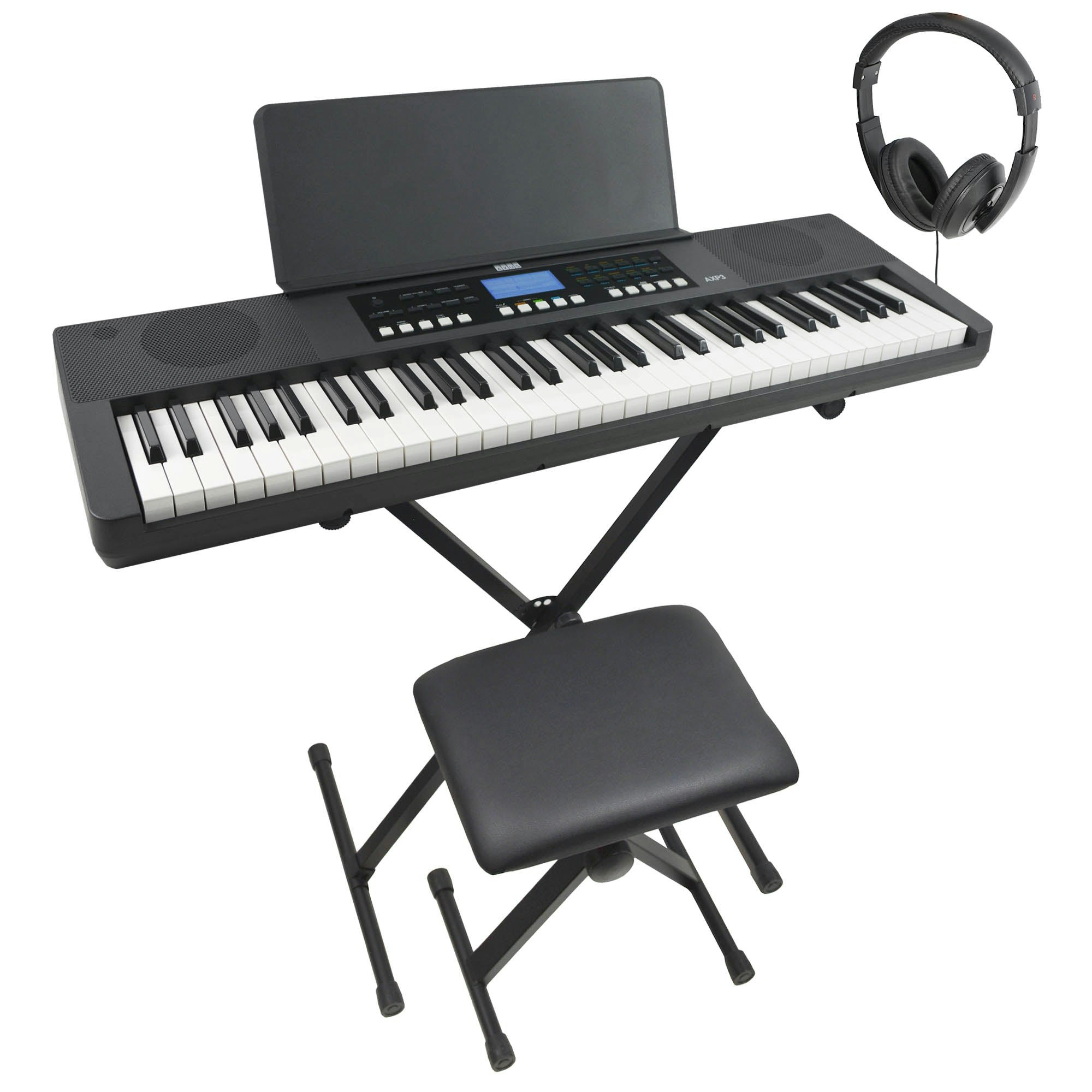 Axus Blue 61 Note Slimline Portable Keyboard Pack