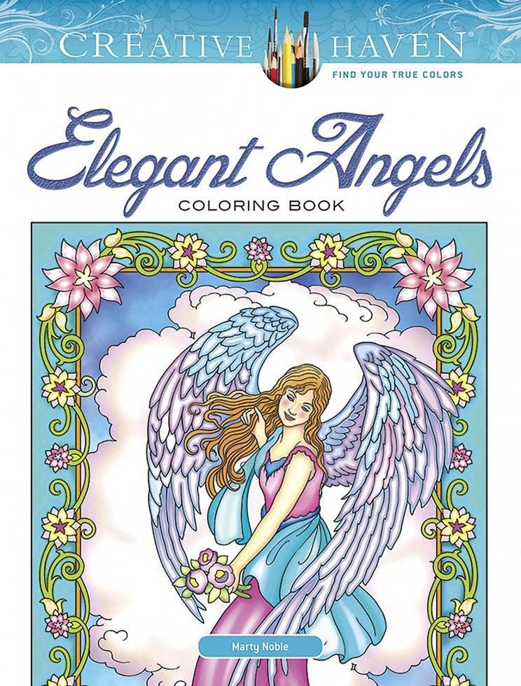 Creative Haven Angels Coloring Book By Marty Noble - Image 7