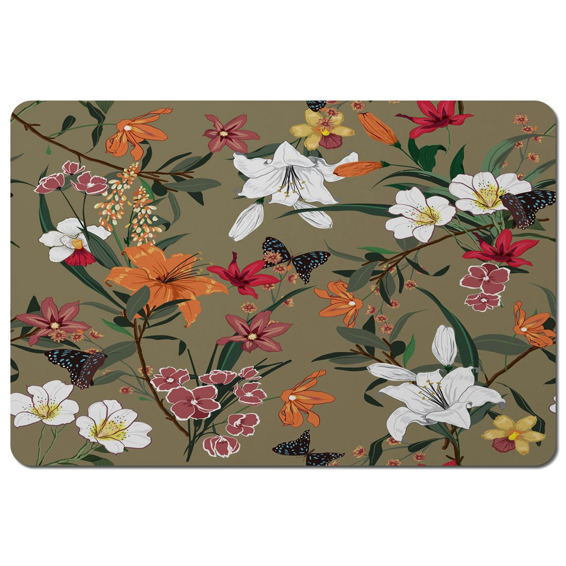 Benjamin Tate Design Selection Of Flowers (Placemat) Size 6