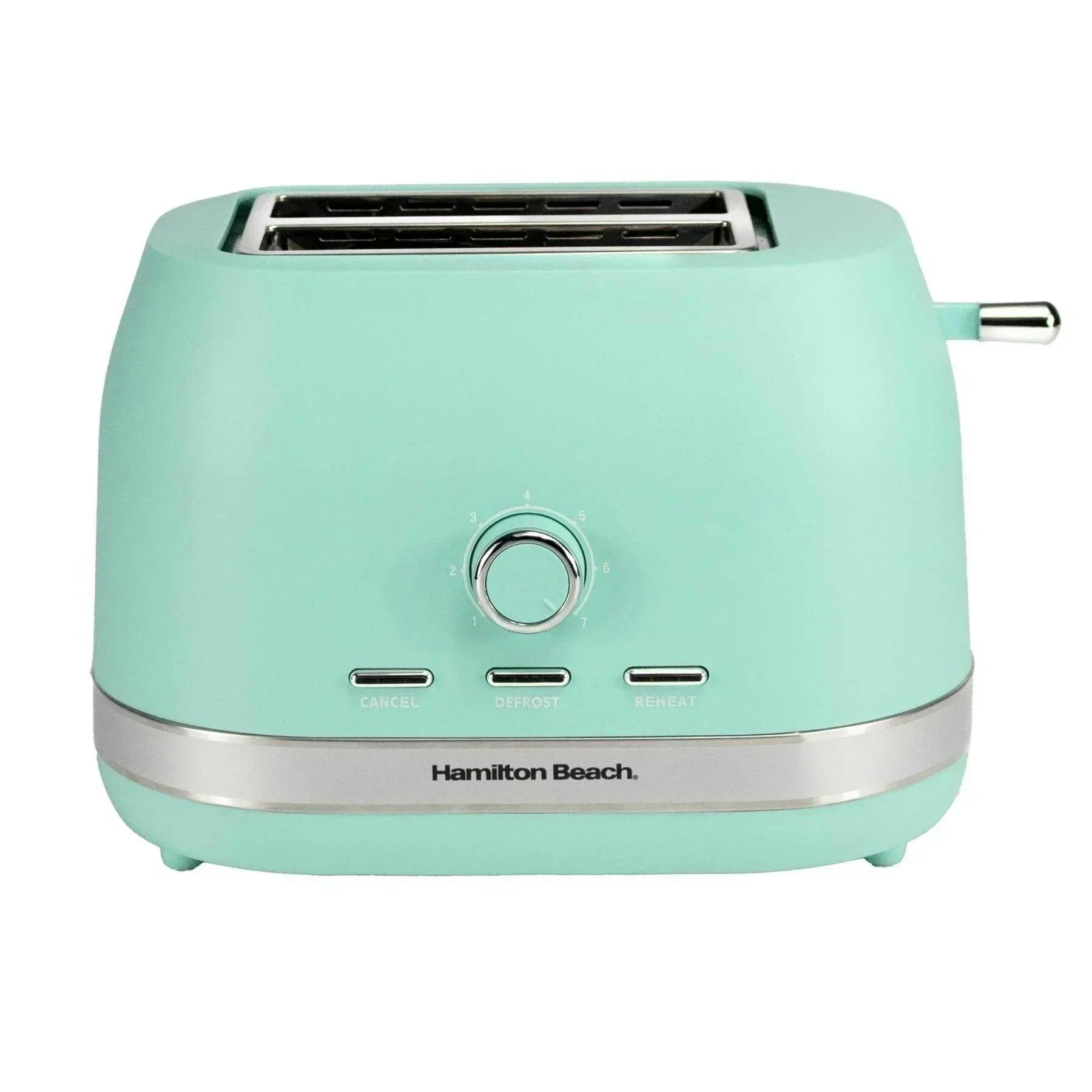 B&Q - Hamilton BeachToaster 2 SliceElla800WMatte MintHbt1322mm - Image 2