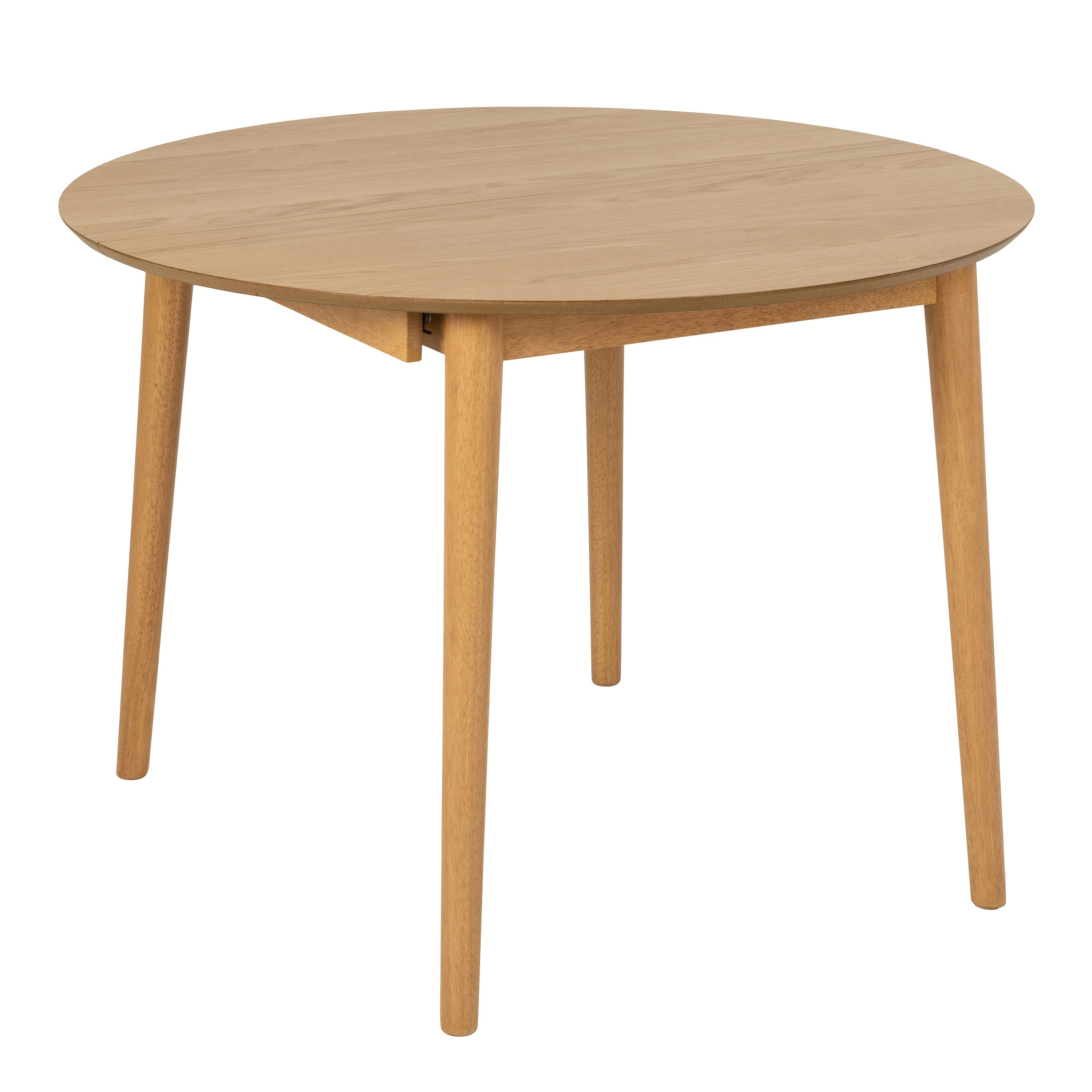 Furniture To Go Brown Montreux Round Extending Dining Table In Oak 115-154 Cm - No