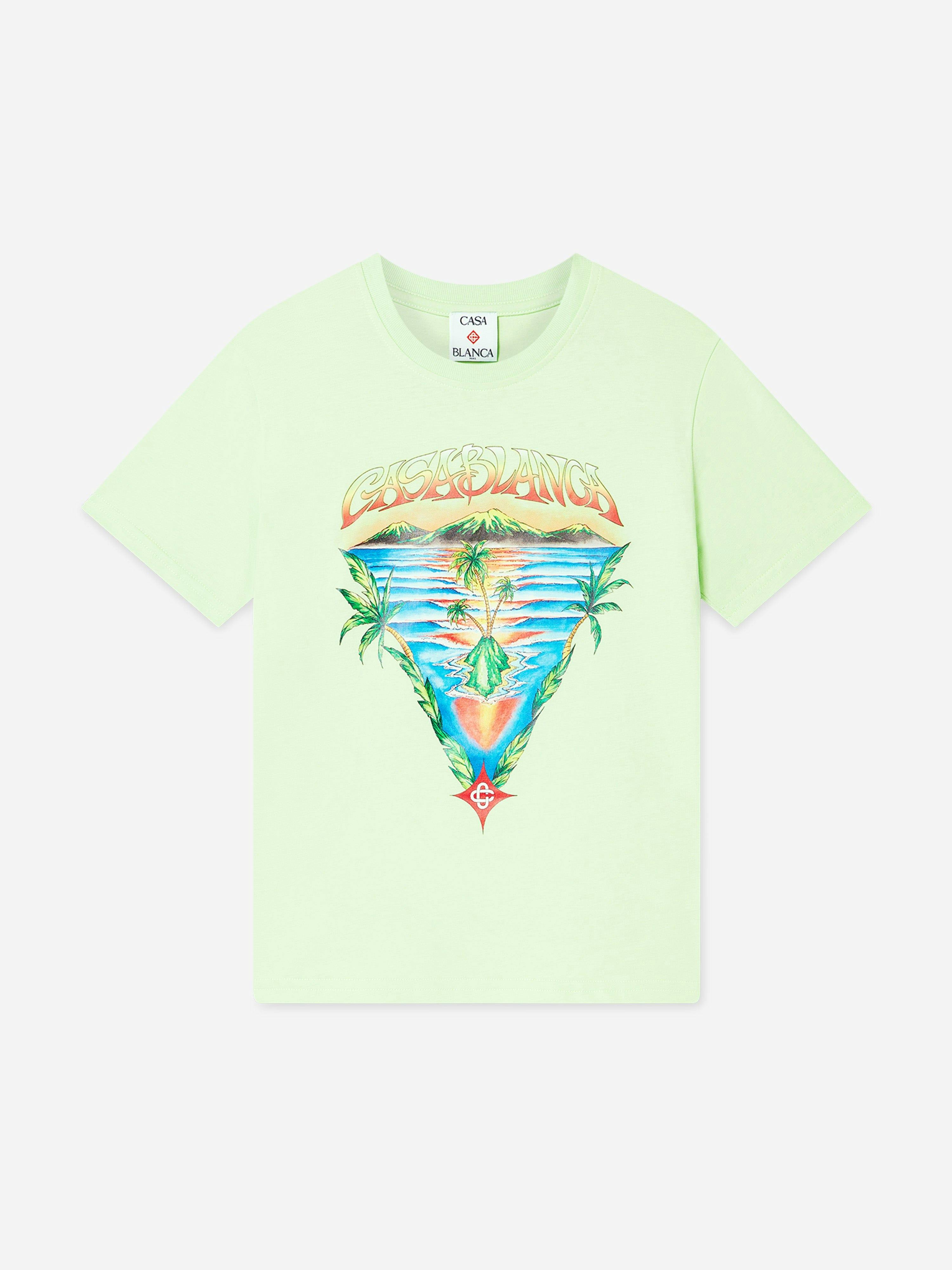 Casablanca Boys Green Kids Innocence Triangle T-Shirt In - 3 - 4 Yrs