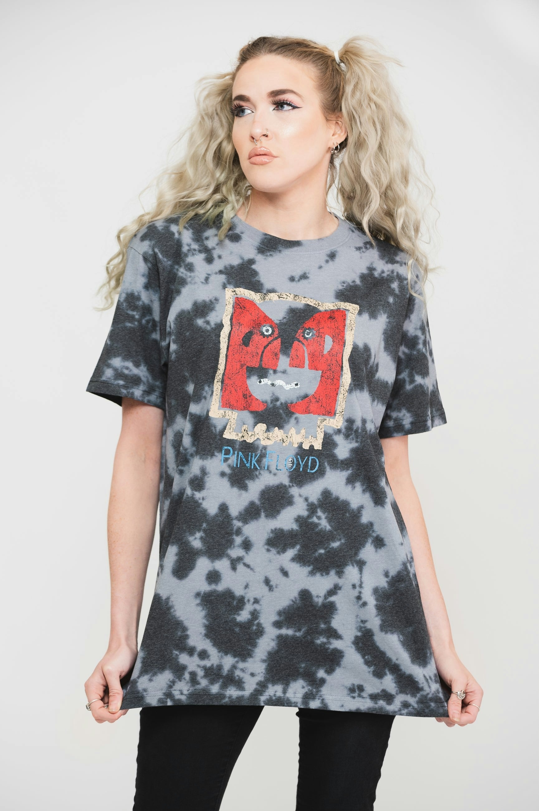 Paradiso Clothing Unisex Pink Floyd Division Bell Dip Dye Tee - Xl