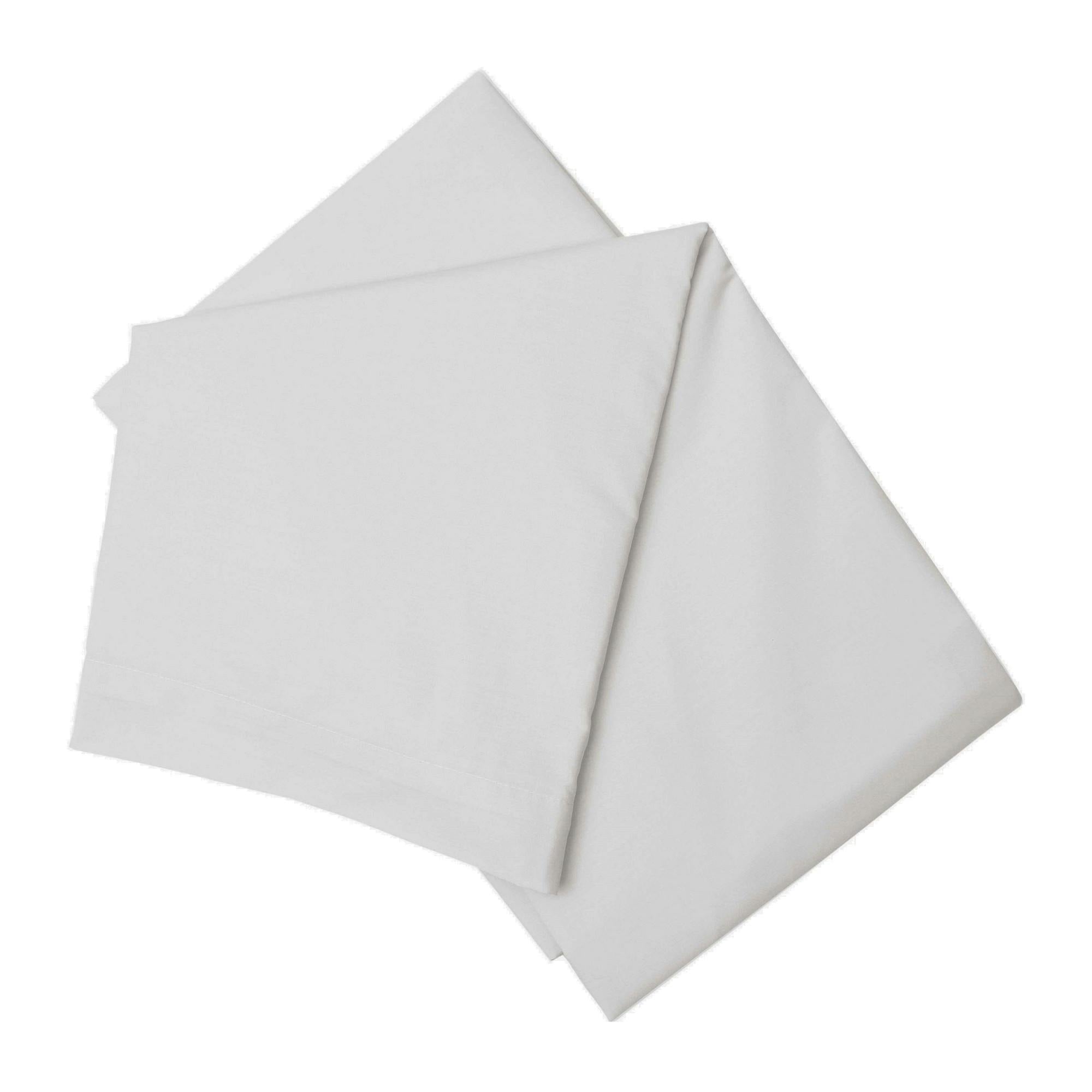 Belledorm Grey Brushed Cotton Flat Sheet - Kingsize - 100% Brushed Cotton
