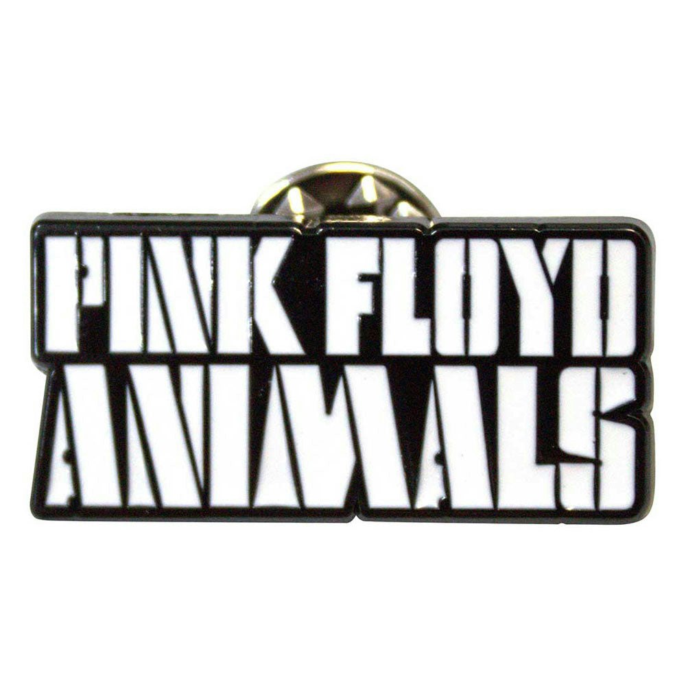 Paradiso Clothing Pink Floyd Animals Mono Text Logo Pin Badge