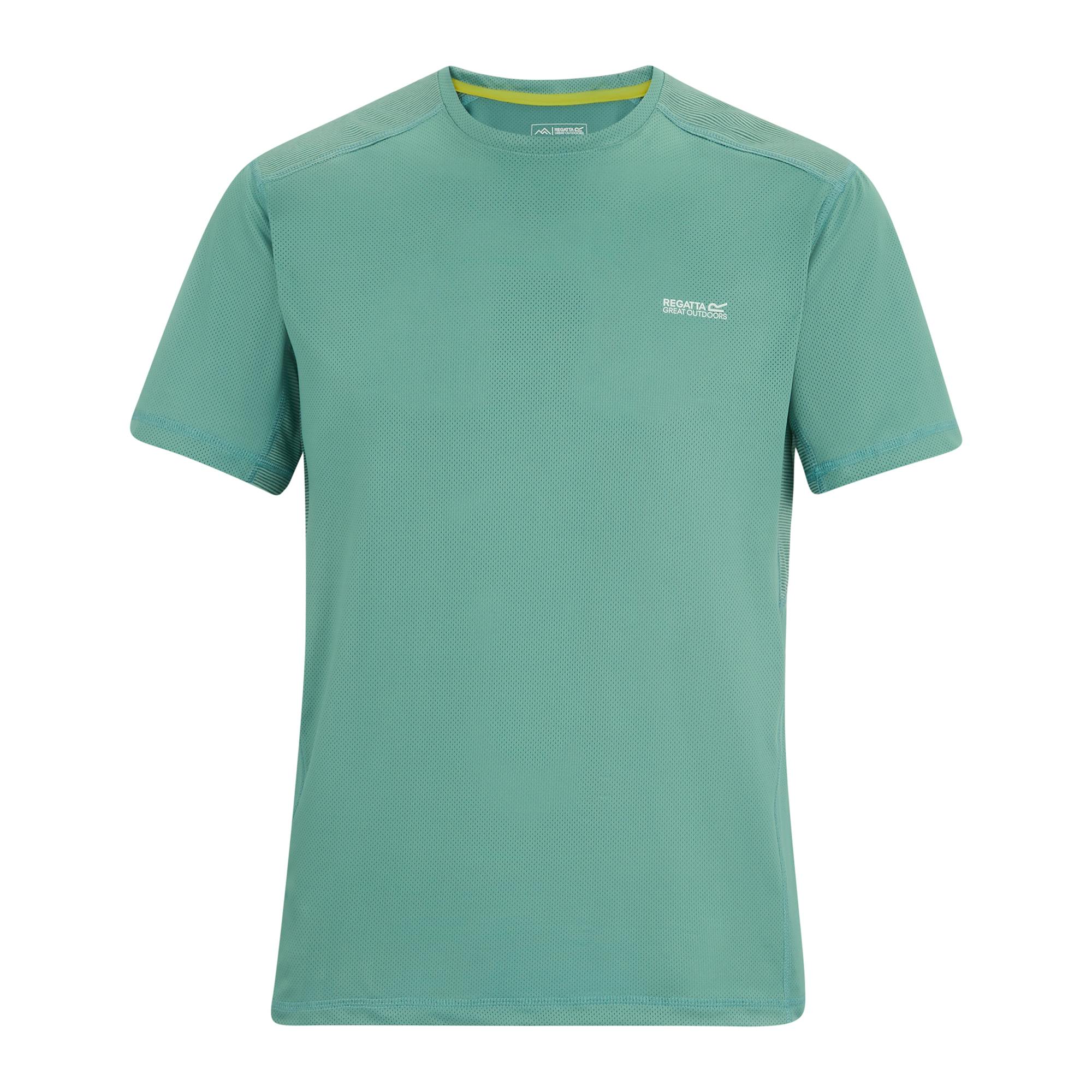 Regatta Men's Virda T-Shirt - Arctic - S - Arctic - 65% Polyester/30% Recycled Polyester/5% Elastane