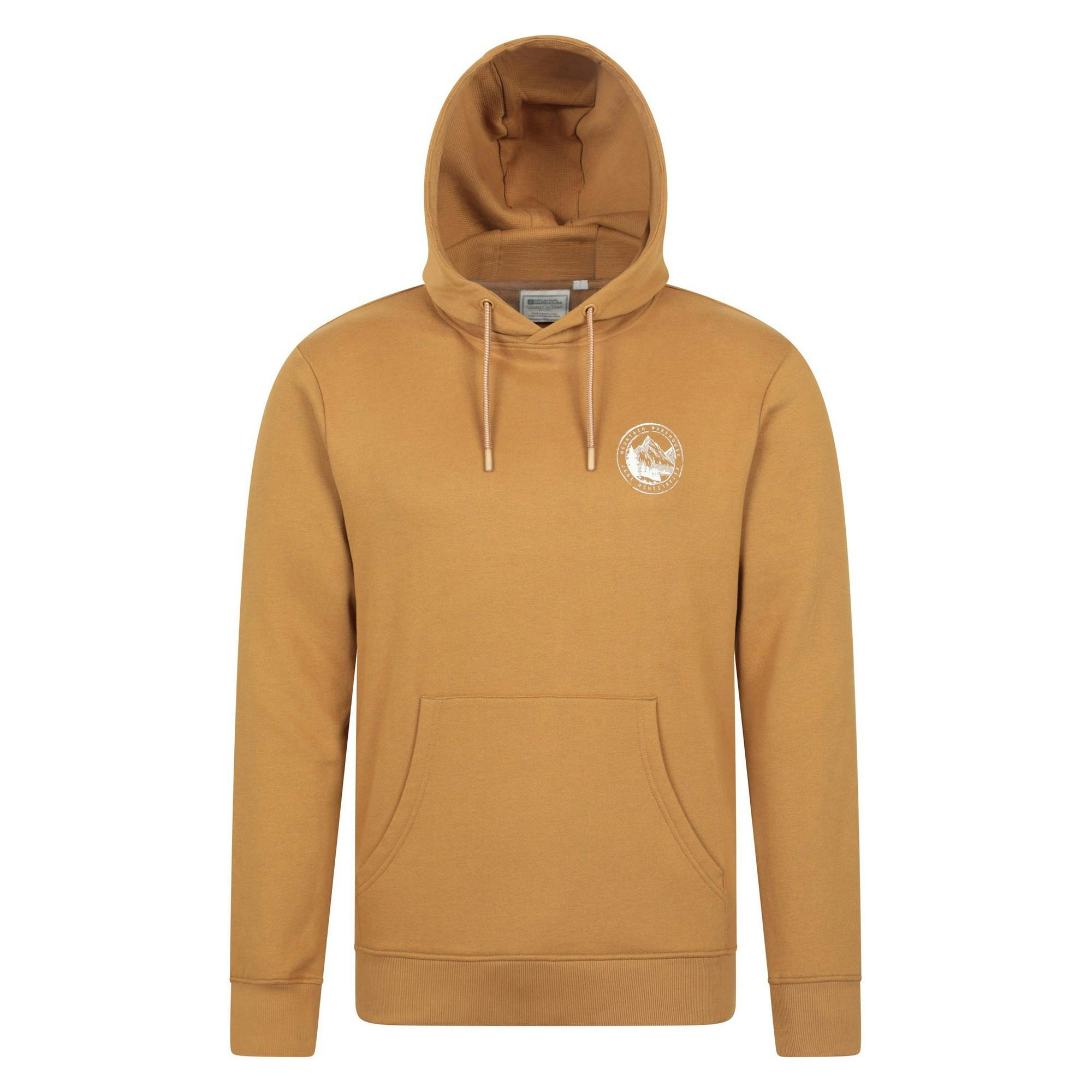 Mountain Warehouse Men's Sunrise Overhead Hoodie - Mustard - Mustard - Xs - 100% Mixed