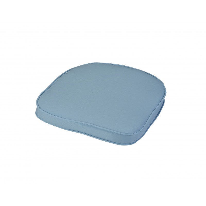 Rackhams Blue D Shape Garden Seat Cushion (Colour Options Available) - Pastel