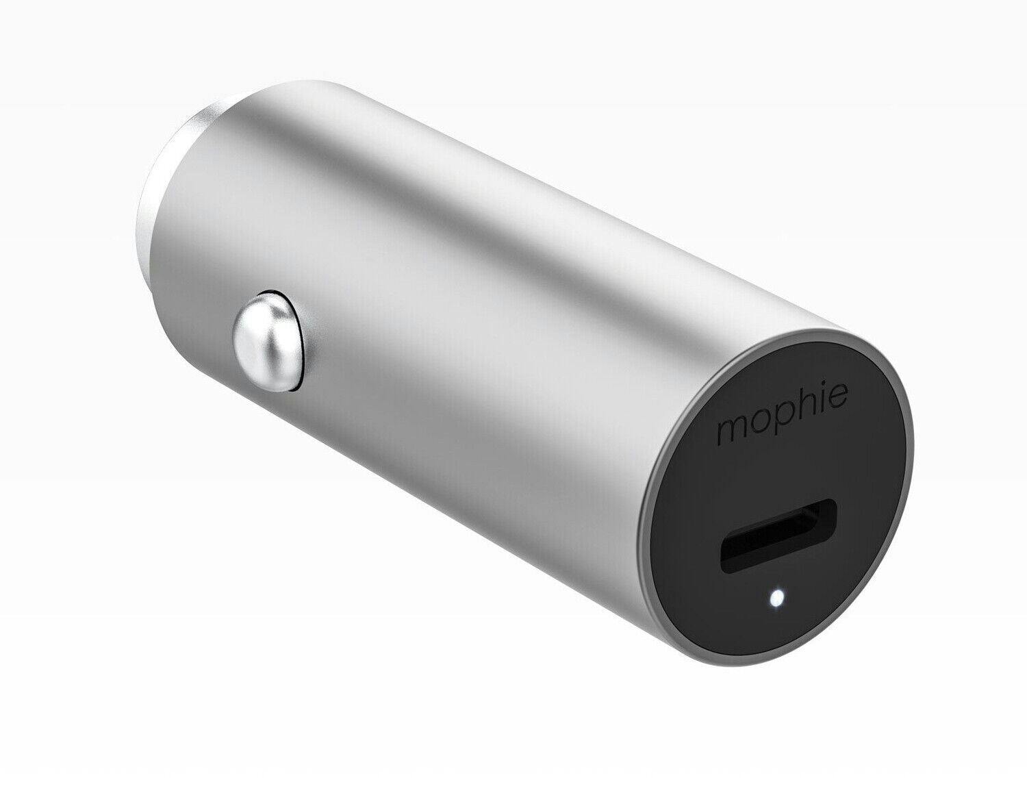 Mophie Silver 18W Usb C Pd Car Charger Aluminium - 409903474