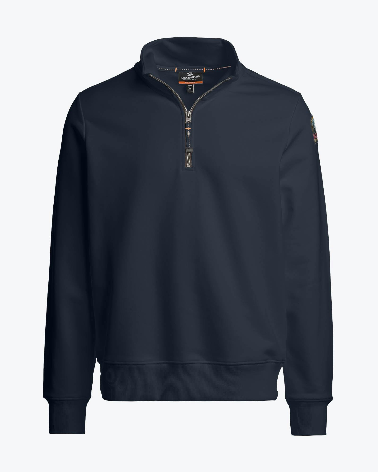 Parajumpers Men's Blue Broad Peak 1/4 Zip Sweatshirt - Navy 316 - Navy 316 - Xl