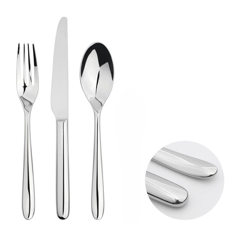 Rackhams Cutlery Sets Stainless Steel 18/8 Catering Nova 12Pc Set