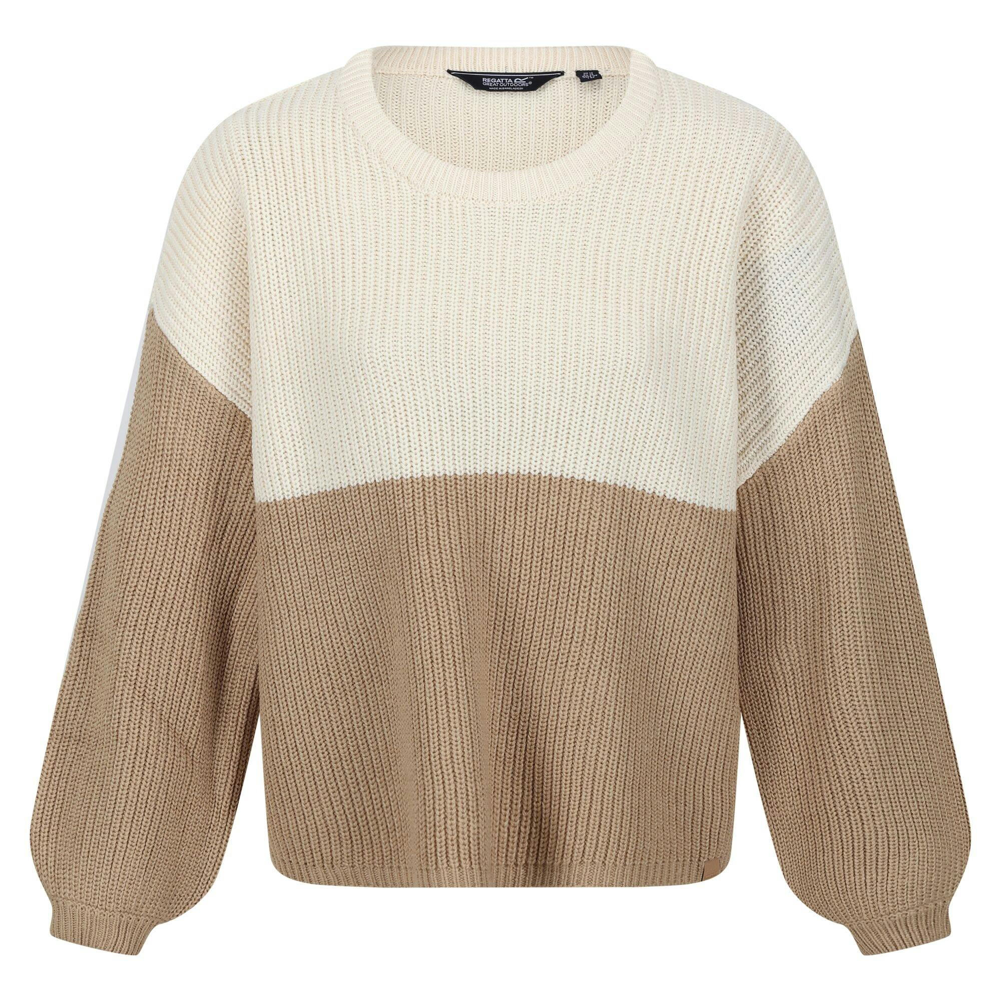 Regatta Women's Light / Kamaria Knitted Jumper - Vanilla/Barleycorn - 14 Uk - Vanilla/Barleycorn - 100% Acrylic