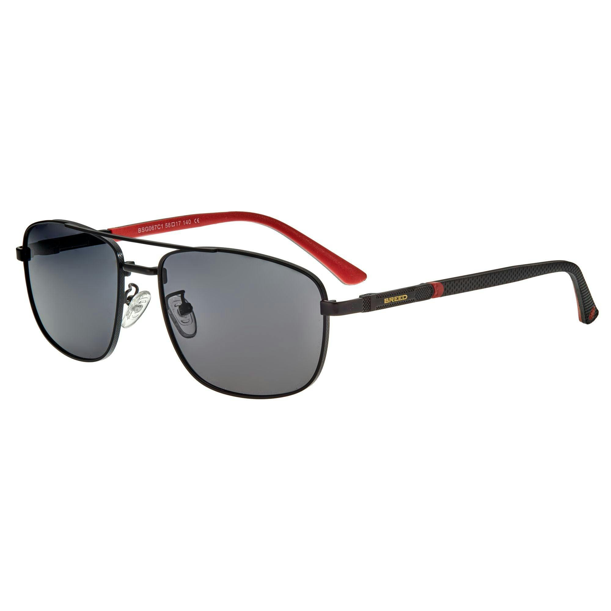 Breed Black Gotham Polarized Sunglasses