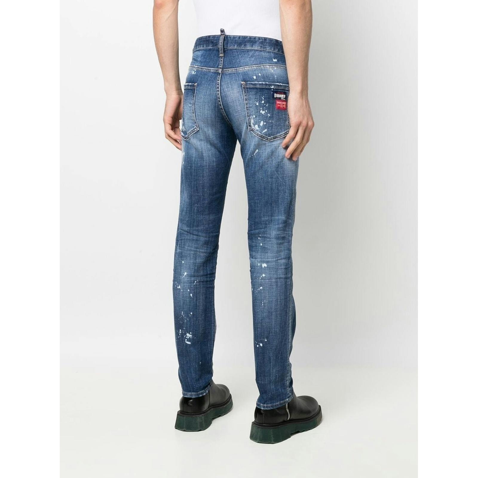 Dsquared Blue Cool Guy Slim Jeans In - W26