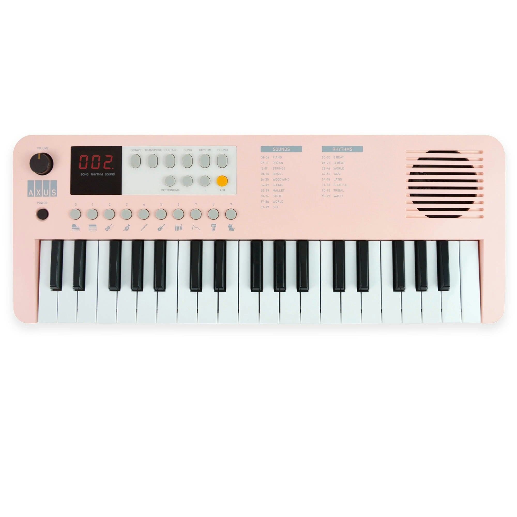 Axus Pink Mini Keyboard 37 Key Keyboard