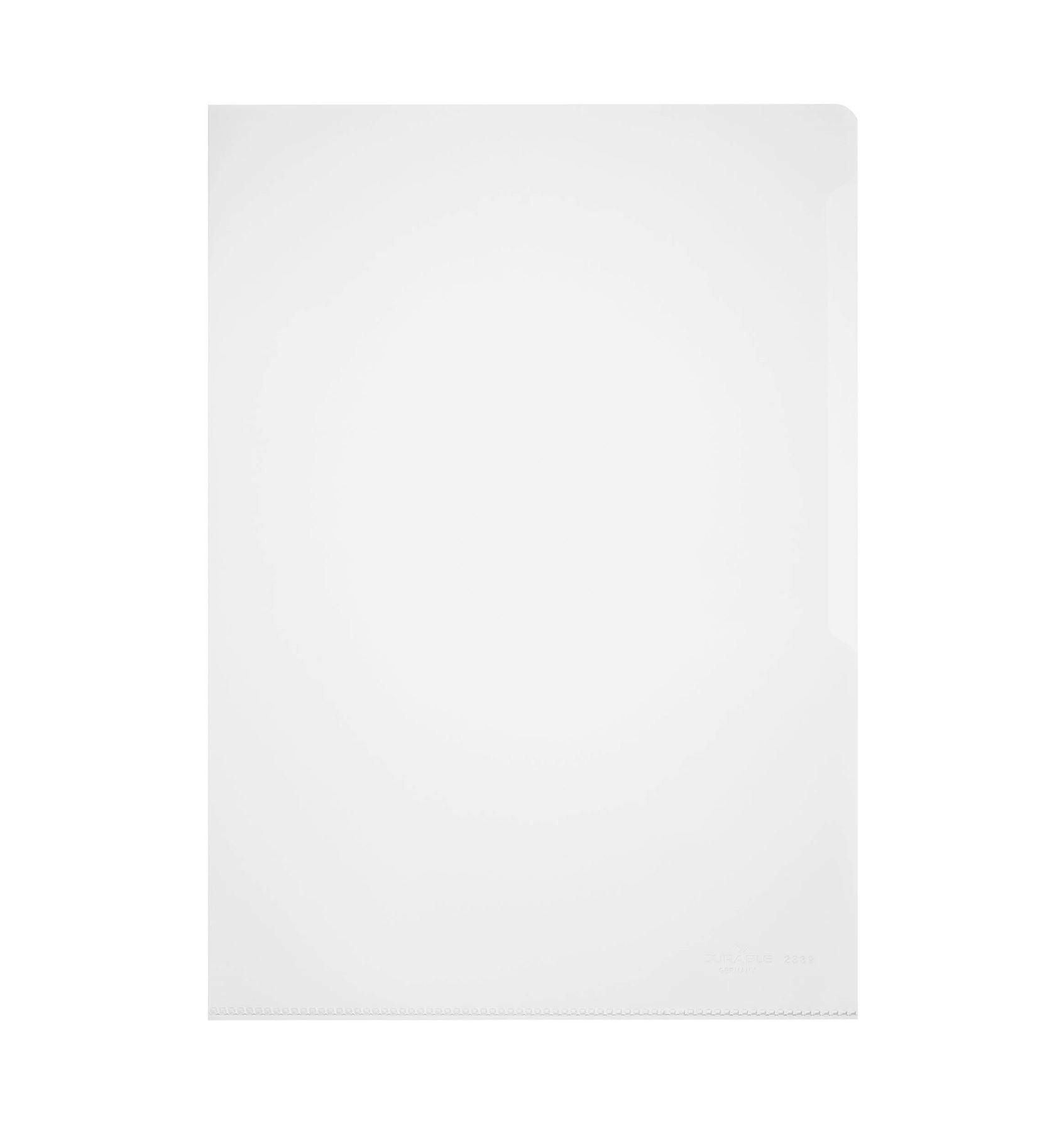 Rackhams Plastic Cut Flush Document Wallet Folder | 50 Pack | A4 Clear