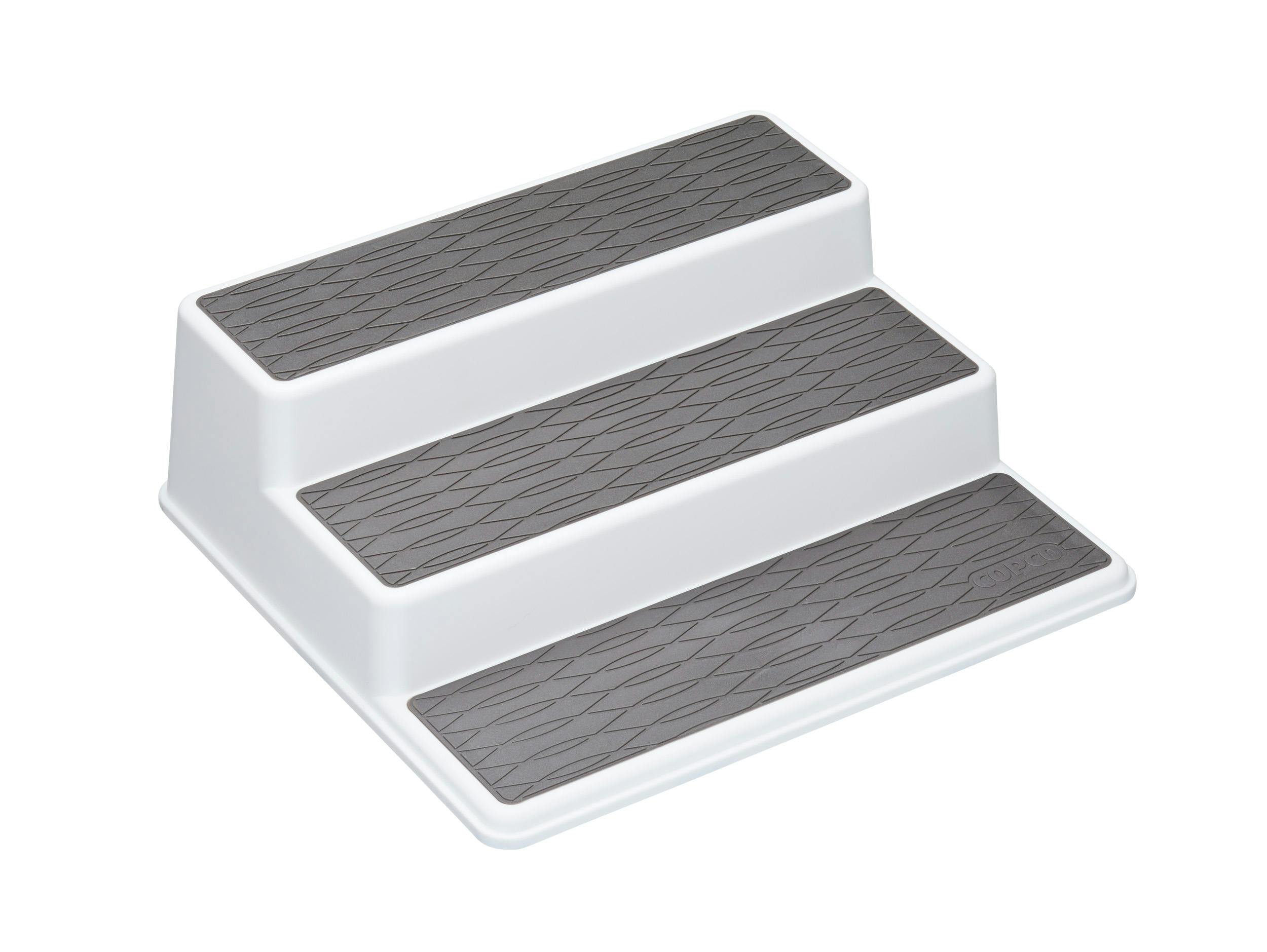 Rackhams White Polypropylene 3-Tier 26 X 23 X 8.5Cm Canned Food Organiser - Plastic - Kitchen Organisers