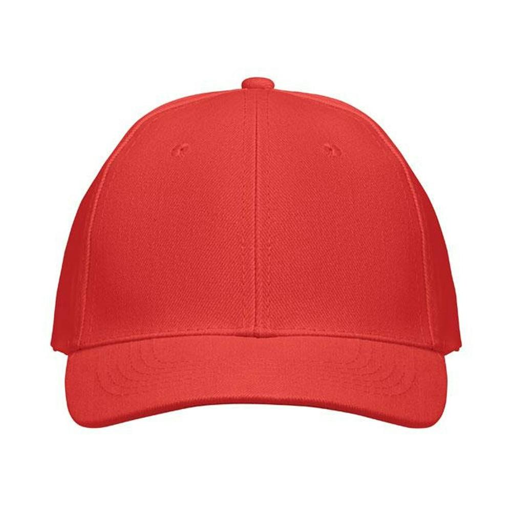 Midocean Red Buffalo 6 Panel Baseball Cap - One Size - 100% Mixed