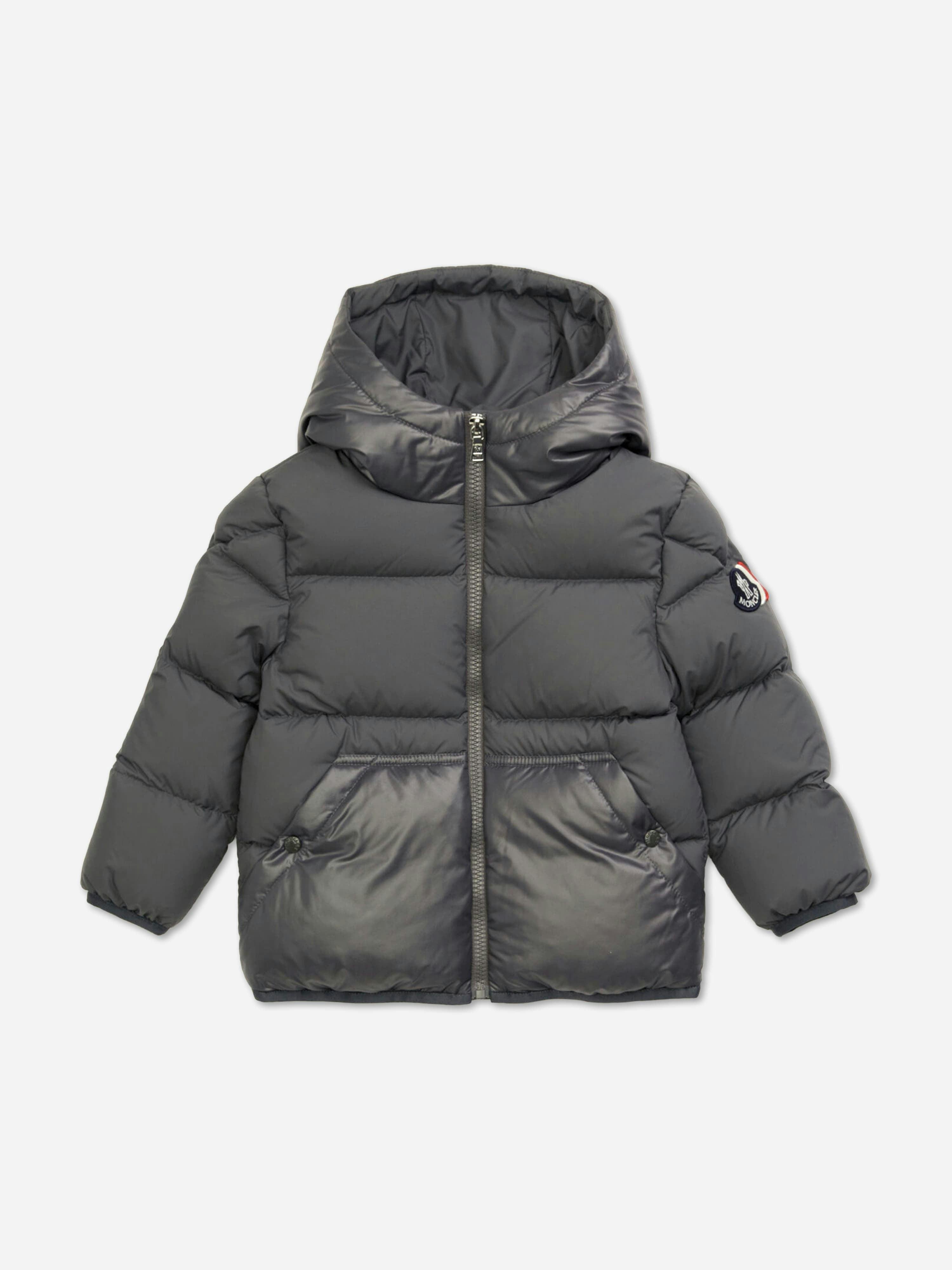 Moncler Barin Jacket Charcoal, Kids Size 8Y, Circle Fashion - Image 2