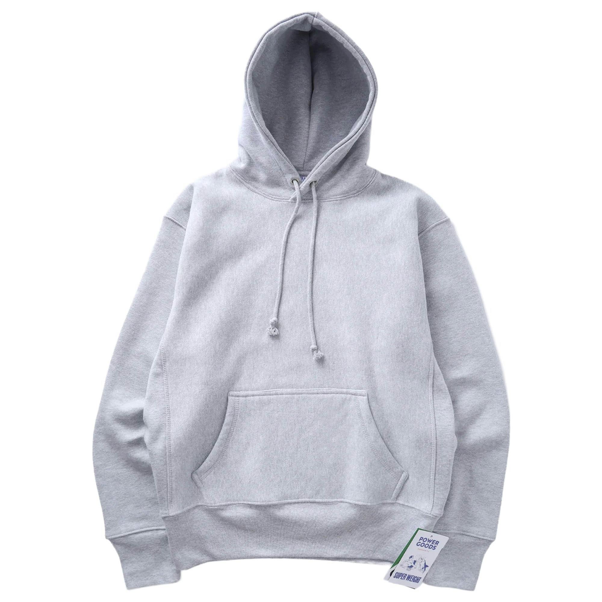 Power Goods Grey Super Weight Hoodie - Heather - Medium