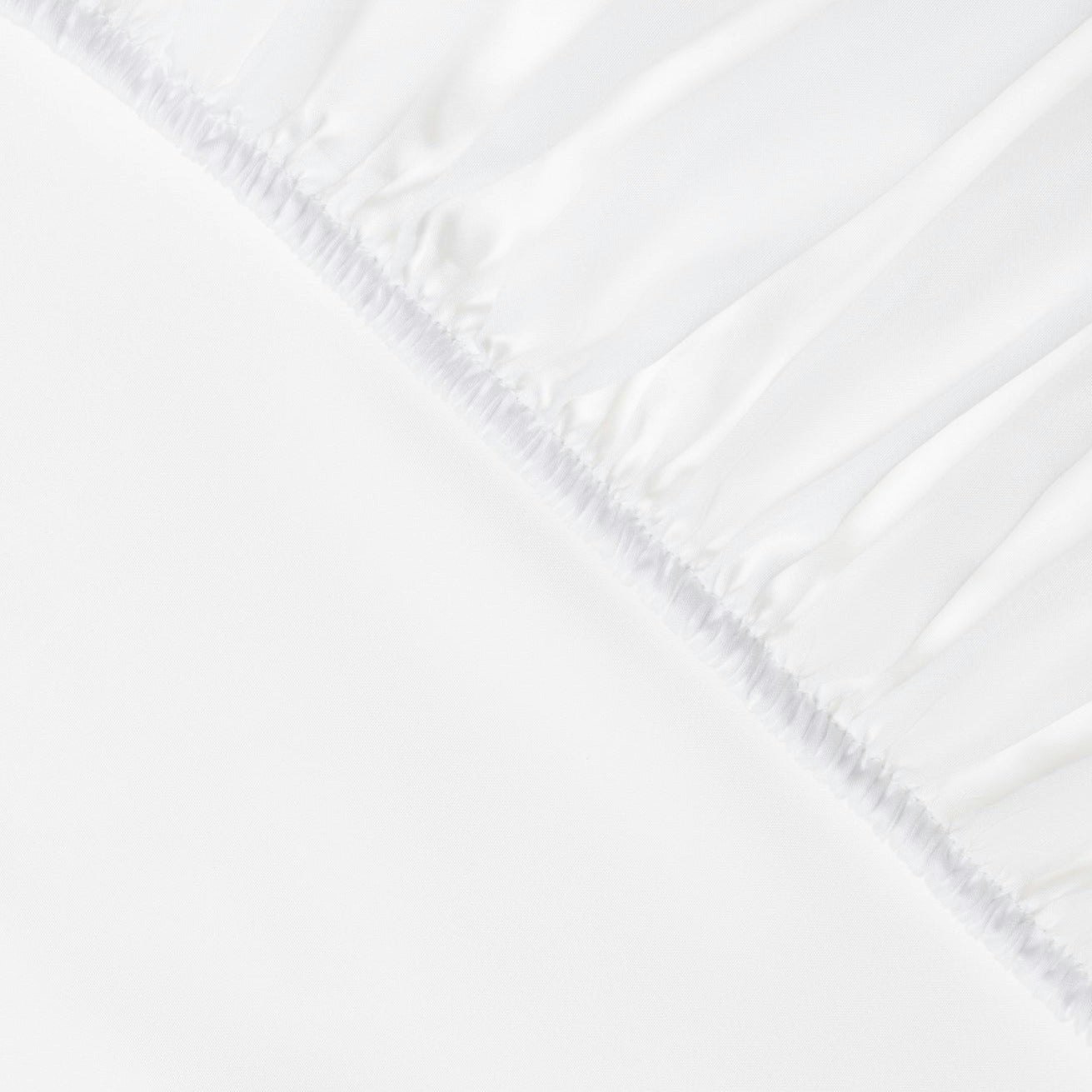 Ethical Bedding White Eucalyptus Silk Fitted Sheet - Single