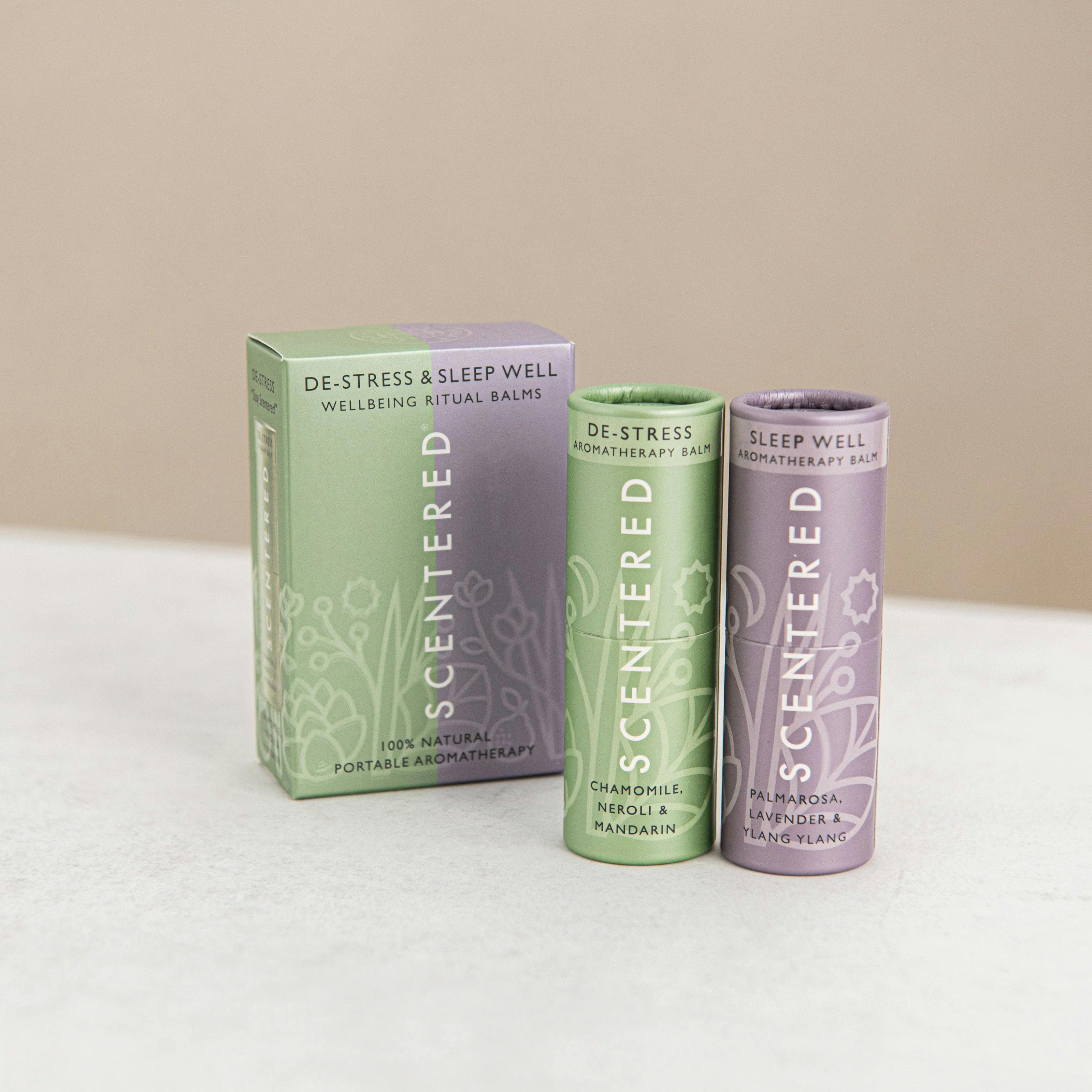 Scentered De-Stress & Sleep Well Aromatherapy Balm Duo