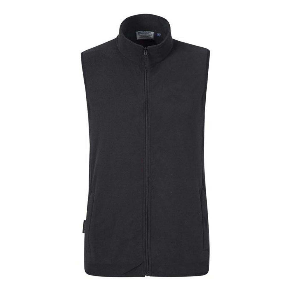 Mountain Warehouse Men's Black Alder Microfleece Gilet - 3XL - 100% Polyester