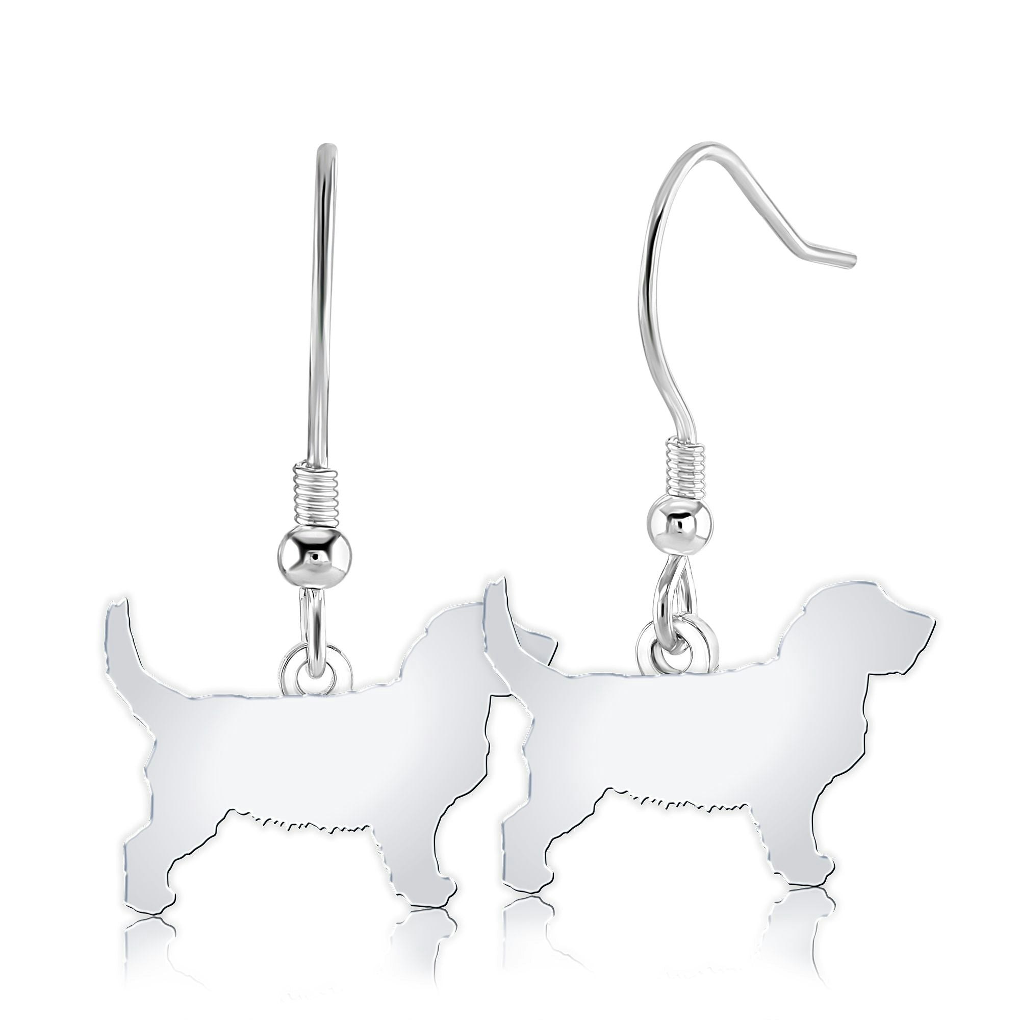 Mylee London Silver Griffon Fauve De Bretagne Silhouette Earrings - No - Hook