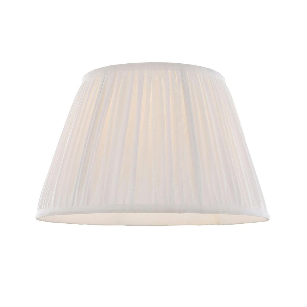 Rackhams White Junia Off 40Cm Pleated Shade