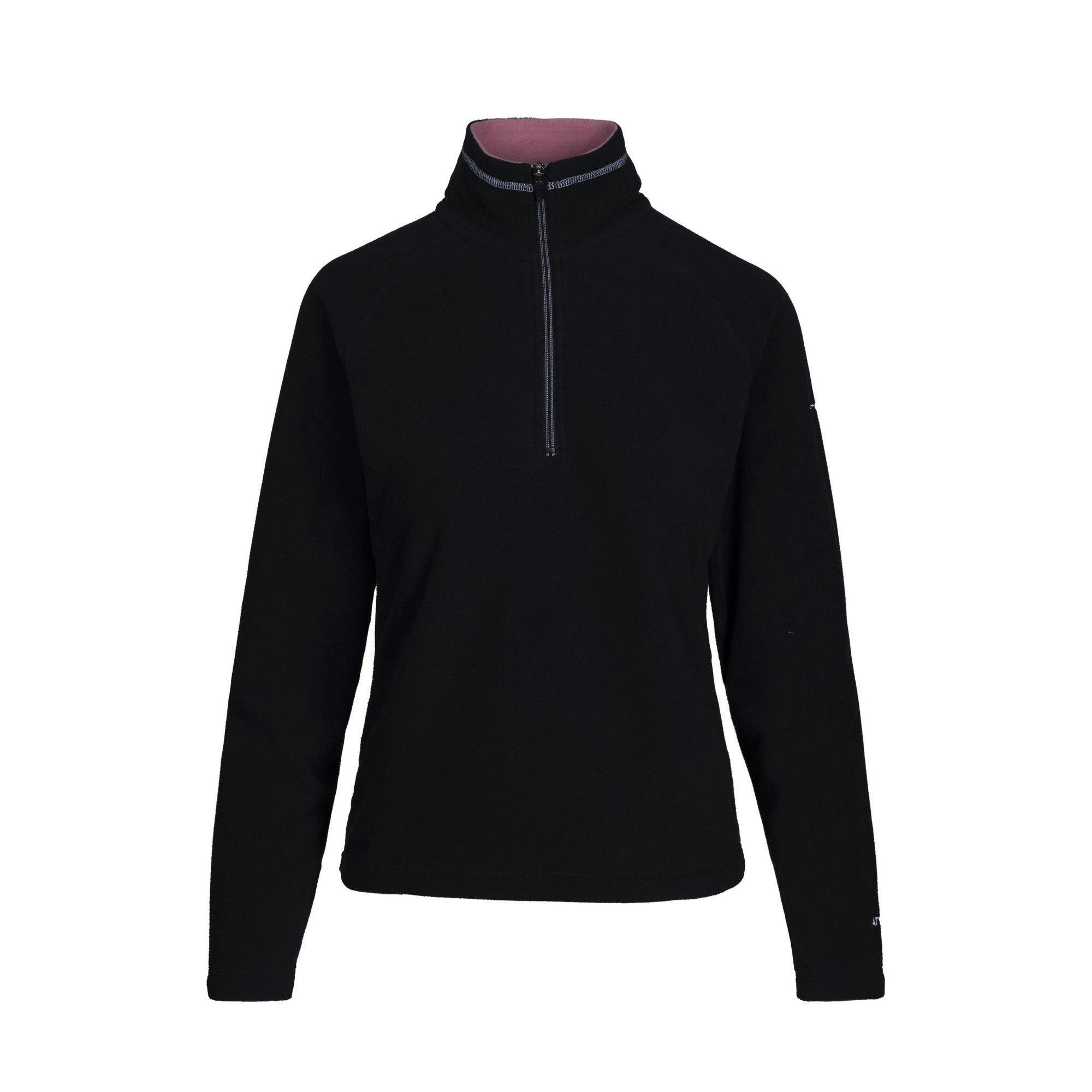 Trespass Women's Black/Light Skylar Fleece Top - Mulberry - Mulberry - Small