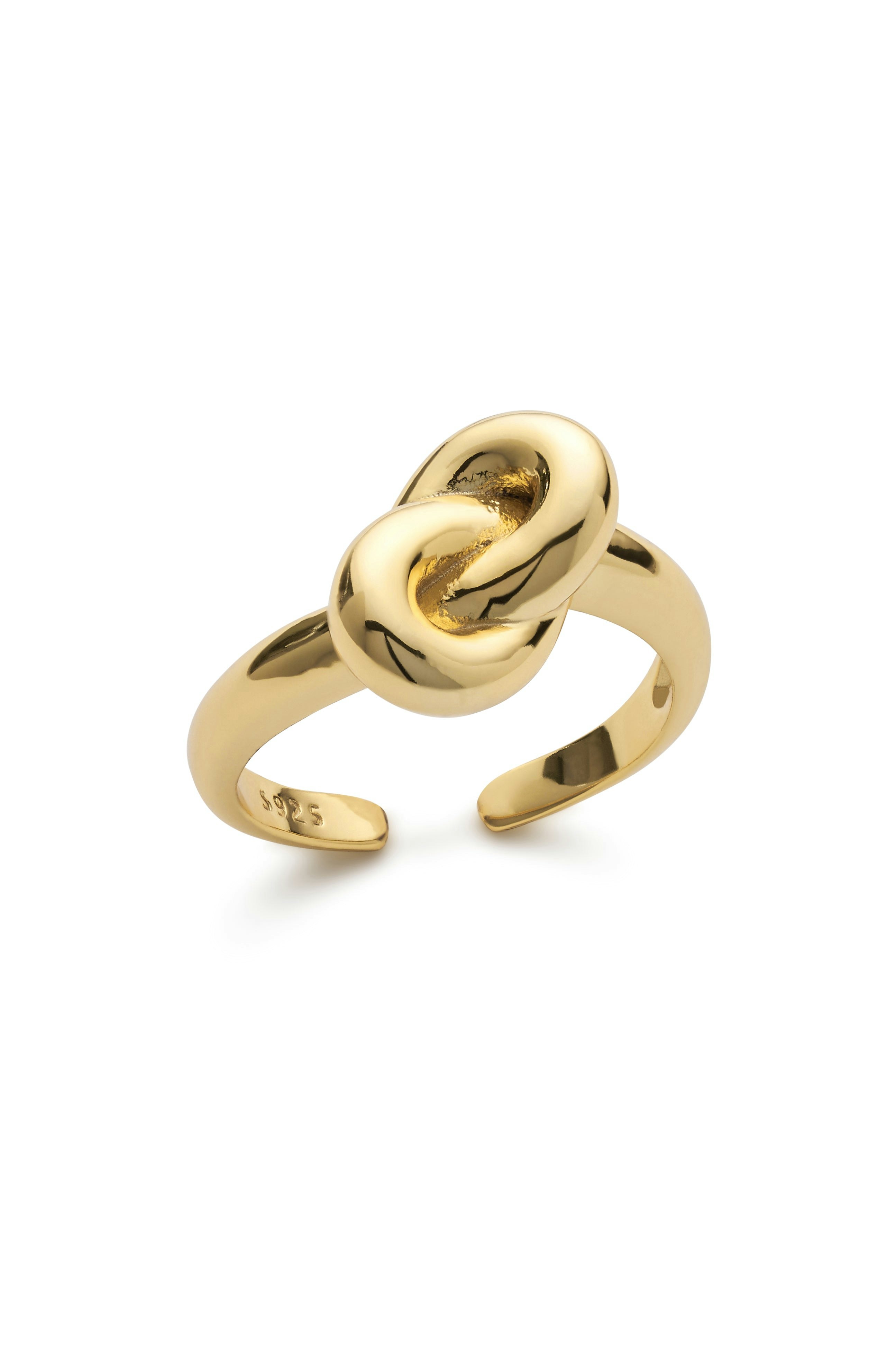 Elk & Bloom Gold 18K Knot Ring - Yes Please